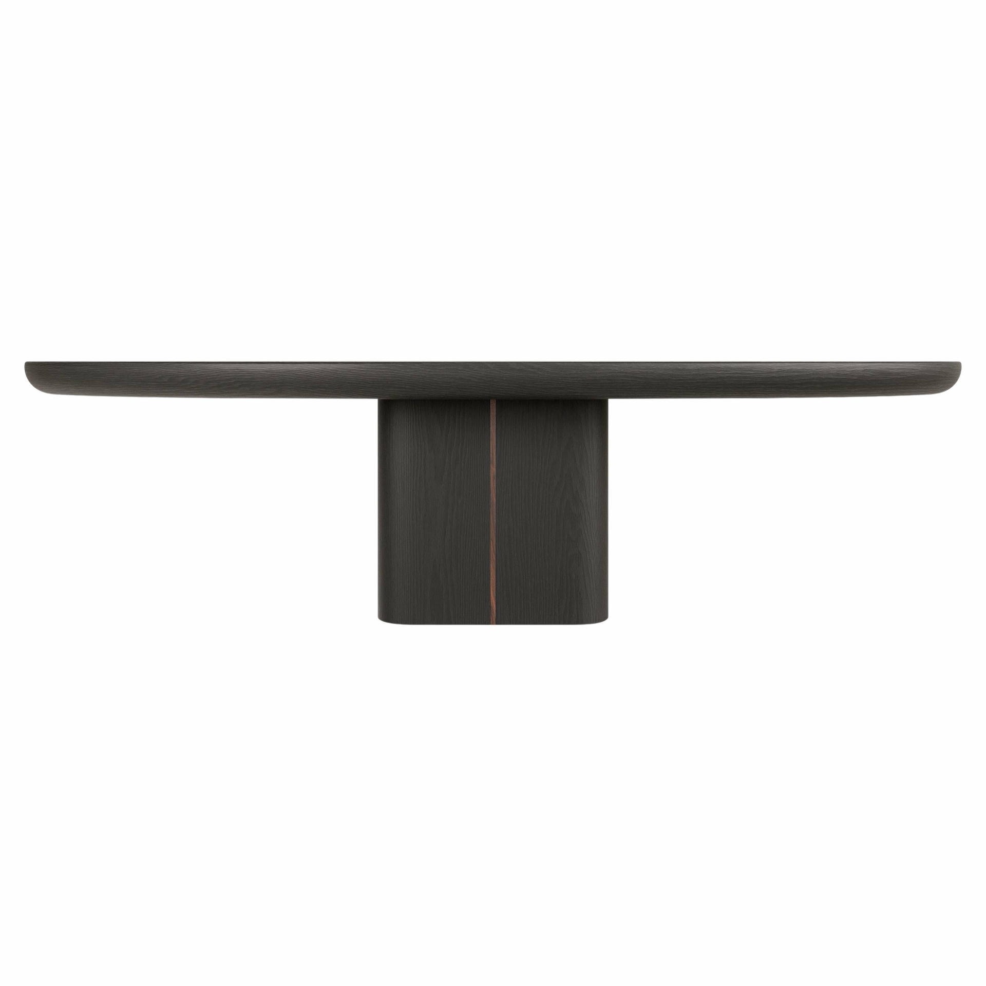 M2 Dining Table by Verena Brausch in Black Oak Post Modern Design 1