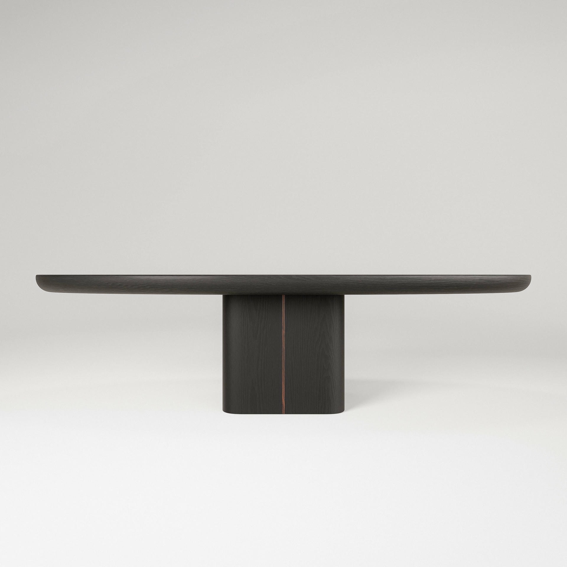 M2 Dining Table by Verena Brausch in Black Oak Post Modern Design 3