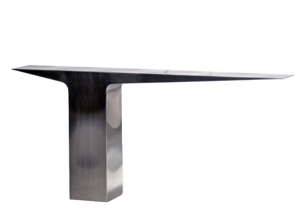 Satinated Blade Console by Pol Quadens 1