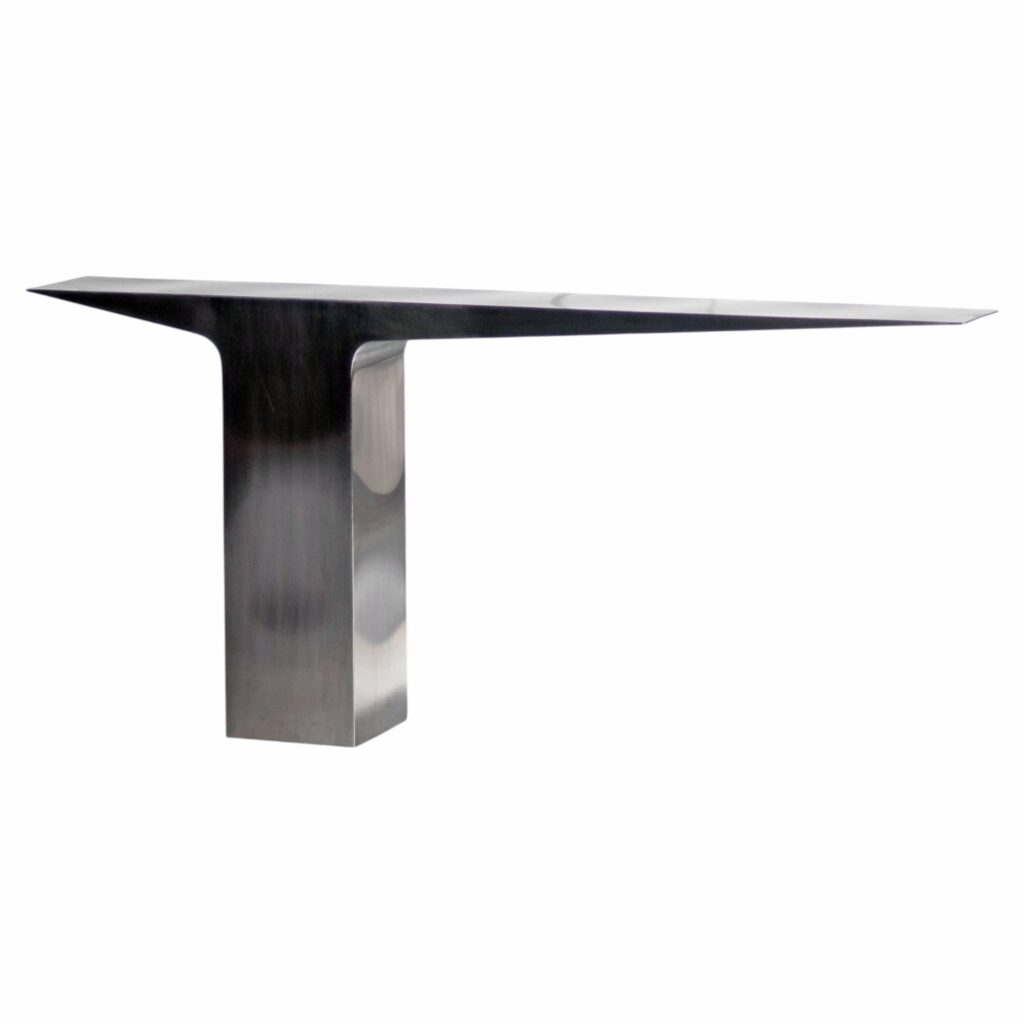Satinated Blade Console by Pol Quadens 1
