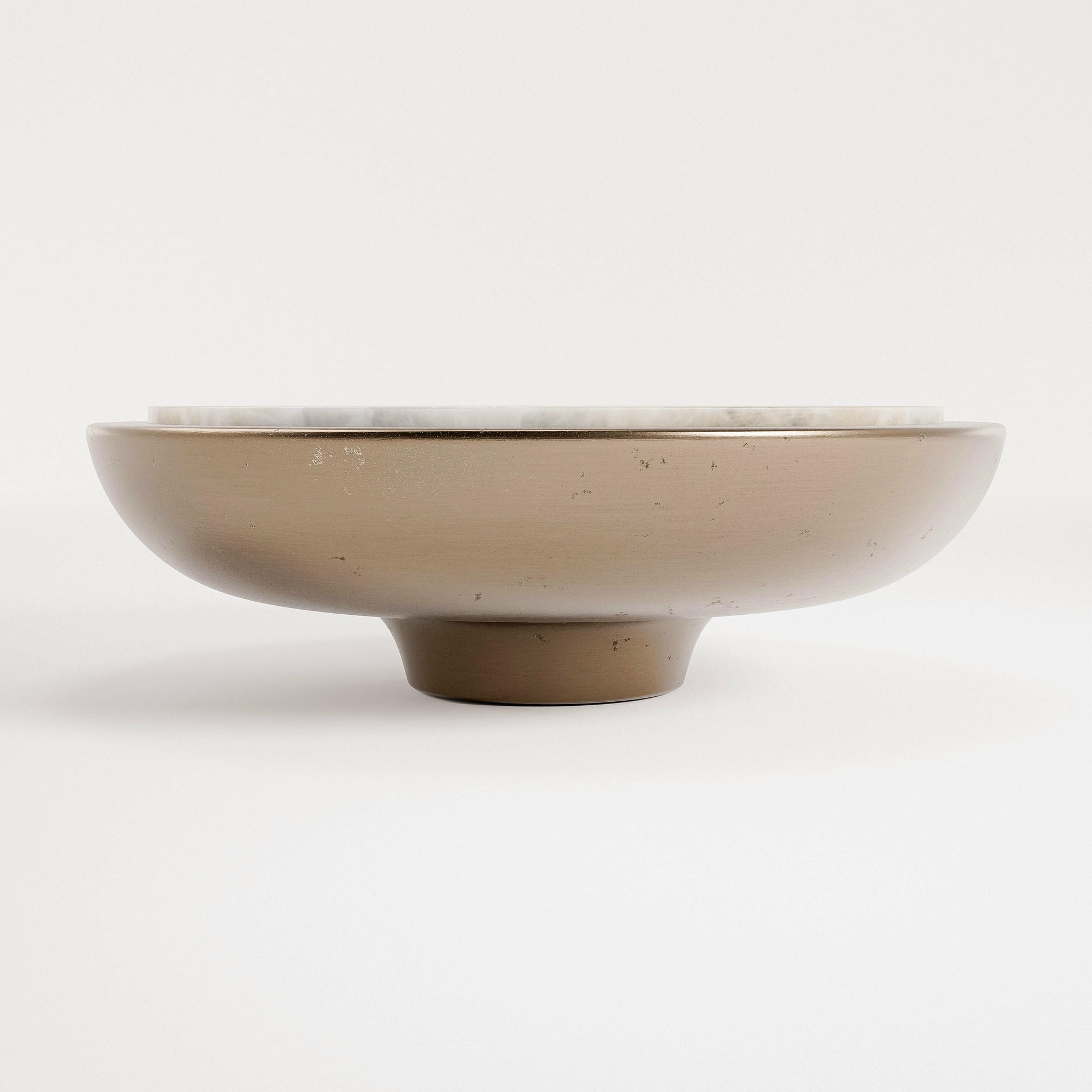 Soleil Bronze and White Onyx Coffee Table by Verena Brausch 3