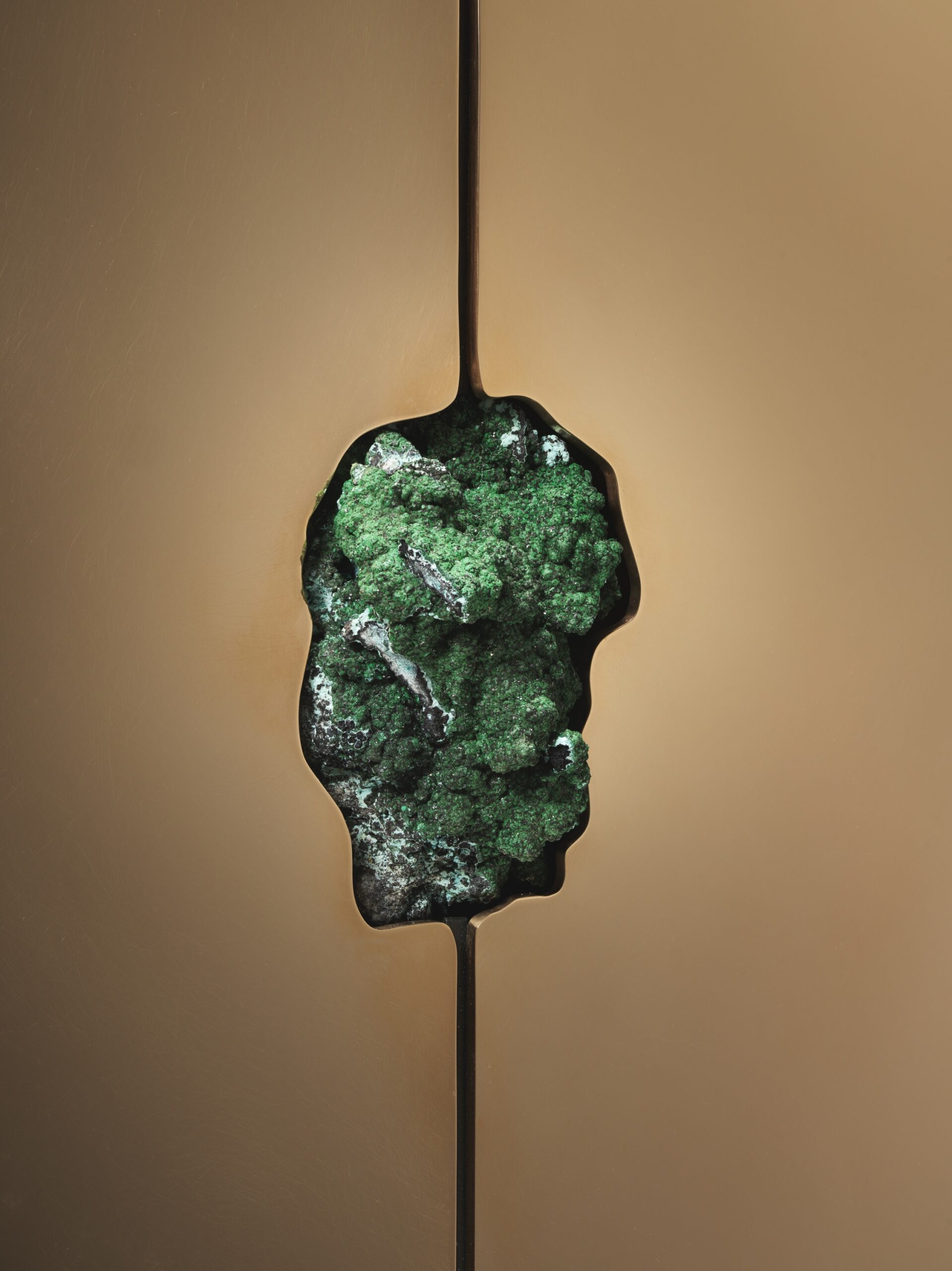 Round Cabinet With Rough Jade Stone by Pierre De Valck 5