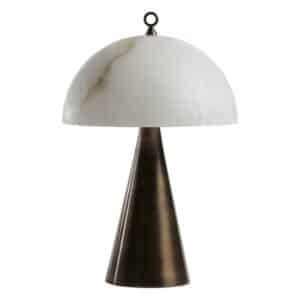Bronze And Alabaster Fungotto Table Lamp by MATLIGHT Milano
