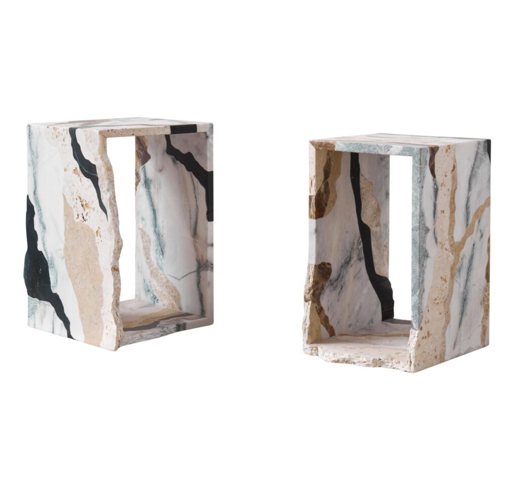 Set of 2 Crust N°1 Side Tables by RF Studio 1