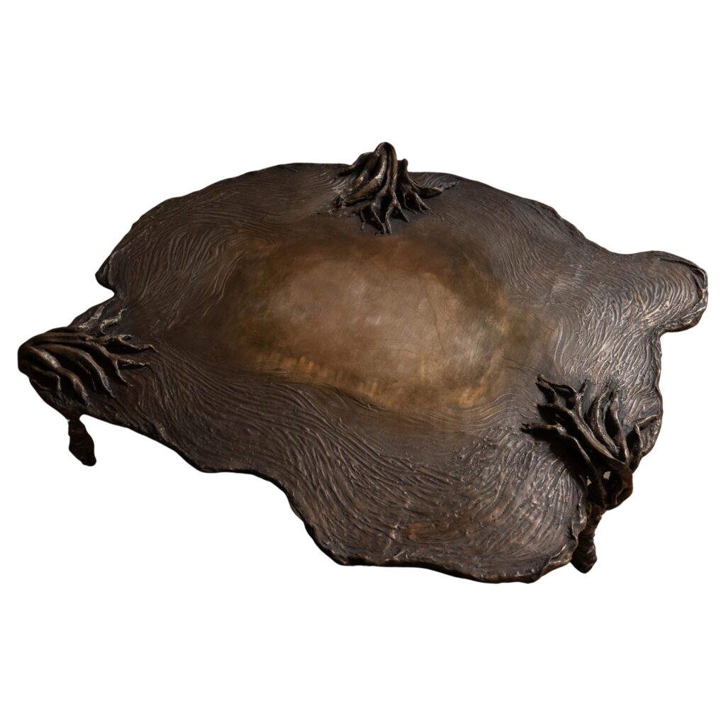 Pan Bronze Low Decorative Contemporary Coffee Table by Emilie Lemardeley 1
