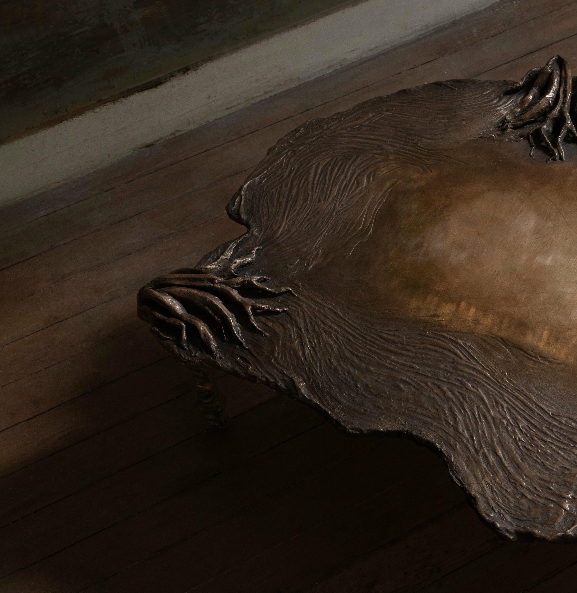 Pan Bronze Low Decorative Contemporary Coffee Table by Emilie Lemardeley 4