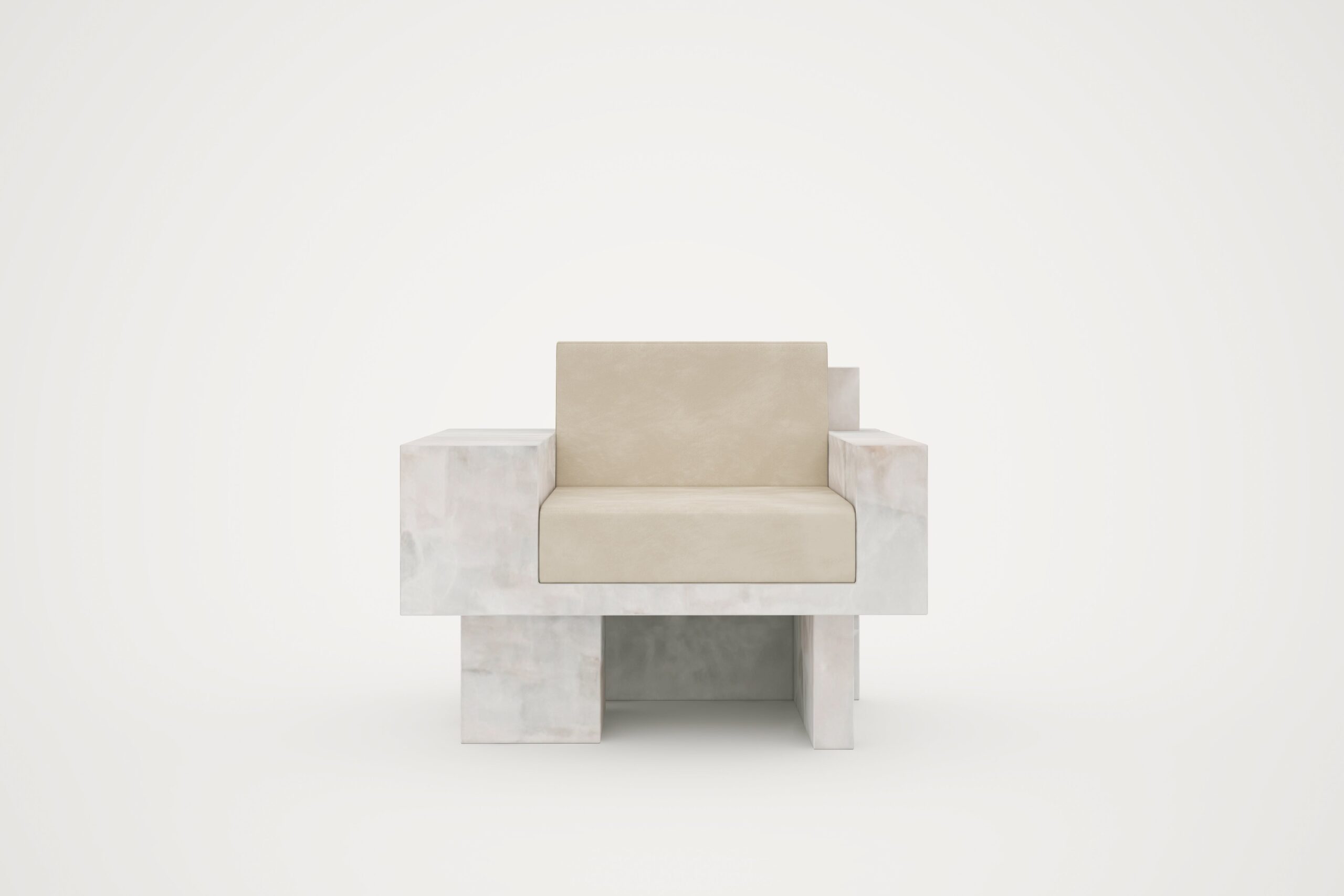 Auguste Piece 01 White Onyx Limited Edition Armchair by Tristan Montabord Marc 2
