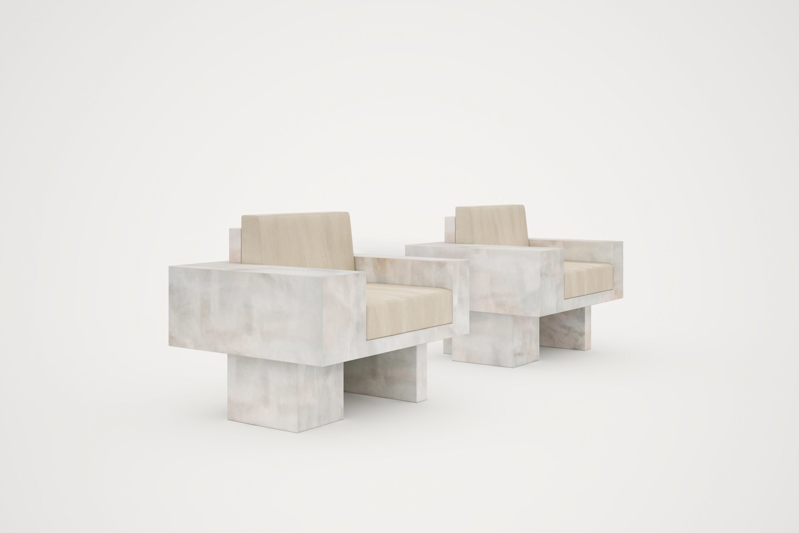 Auguste Piece 01 White Onyx Limited Edition Armchair by Tristan Montabord Marc 5