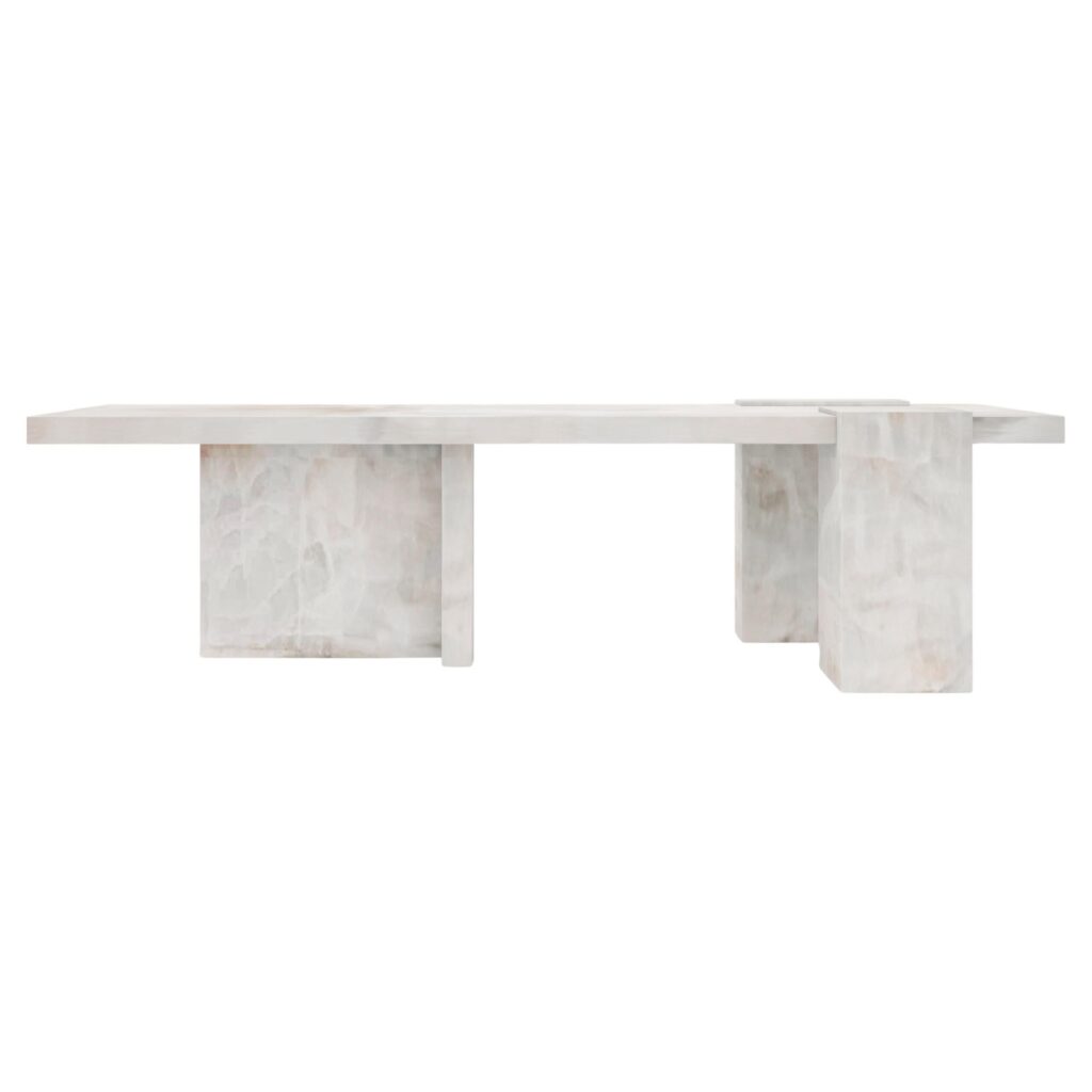 Auguste Piece 05 Onyx Limited Edition Dining Table by Tristan Montabord Marc 1