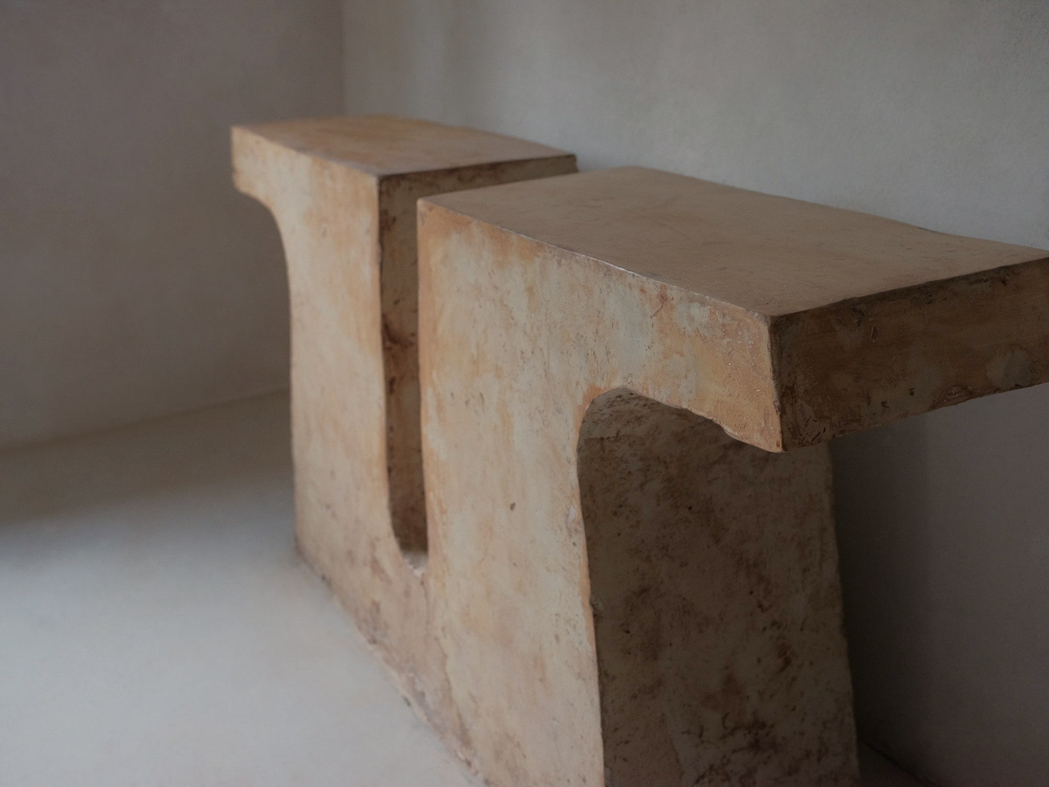 Munk, Unique Console in Hemp Crete by Lucas Tyra Morten 7
