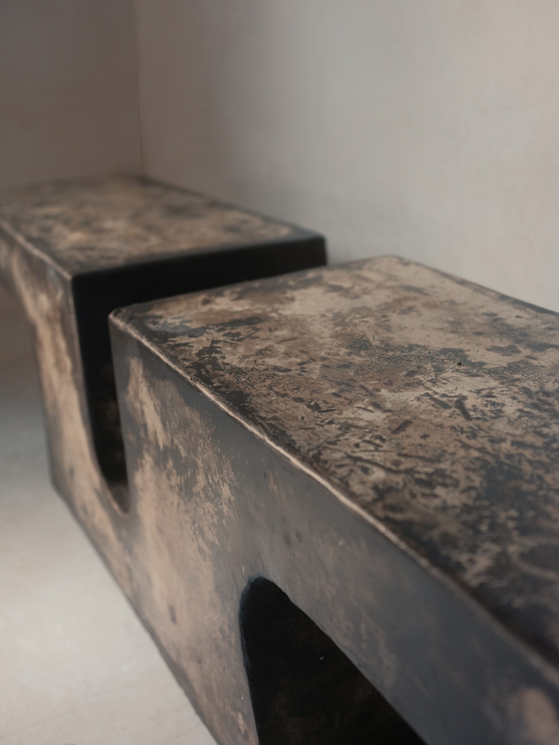 Nunna, Unique Coffee Table in Hemp Crete by Lucas Tyra Morten 10