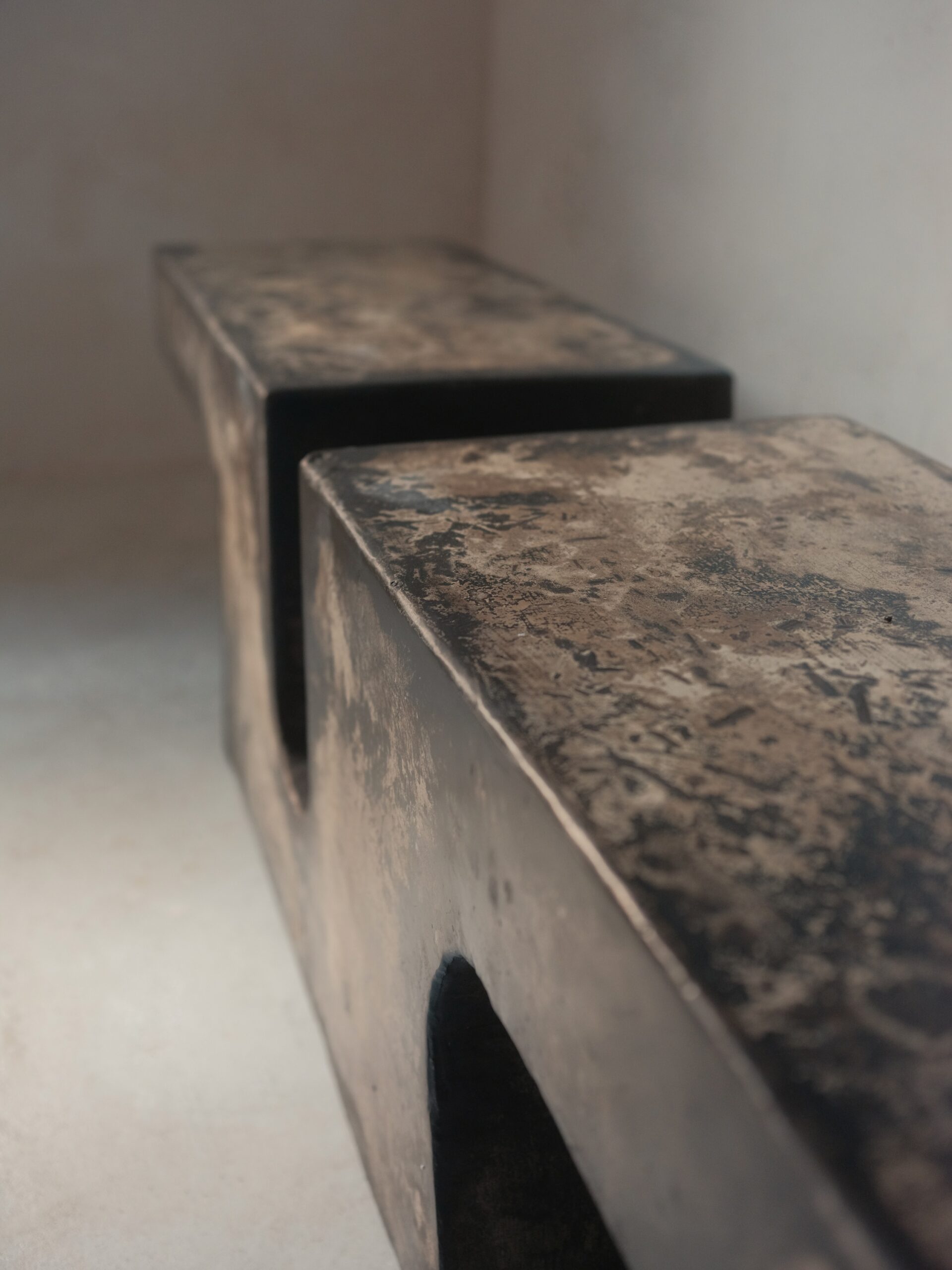 Nunna, Unique Coffee Table in Hemp Crete by Lucas Tyra Morten 11