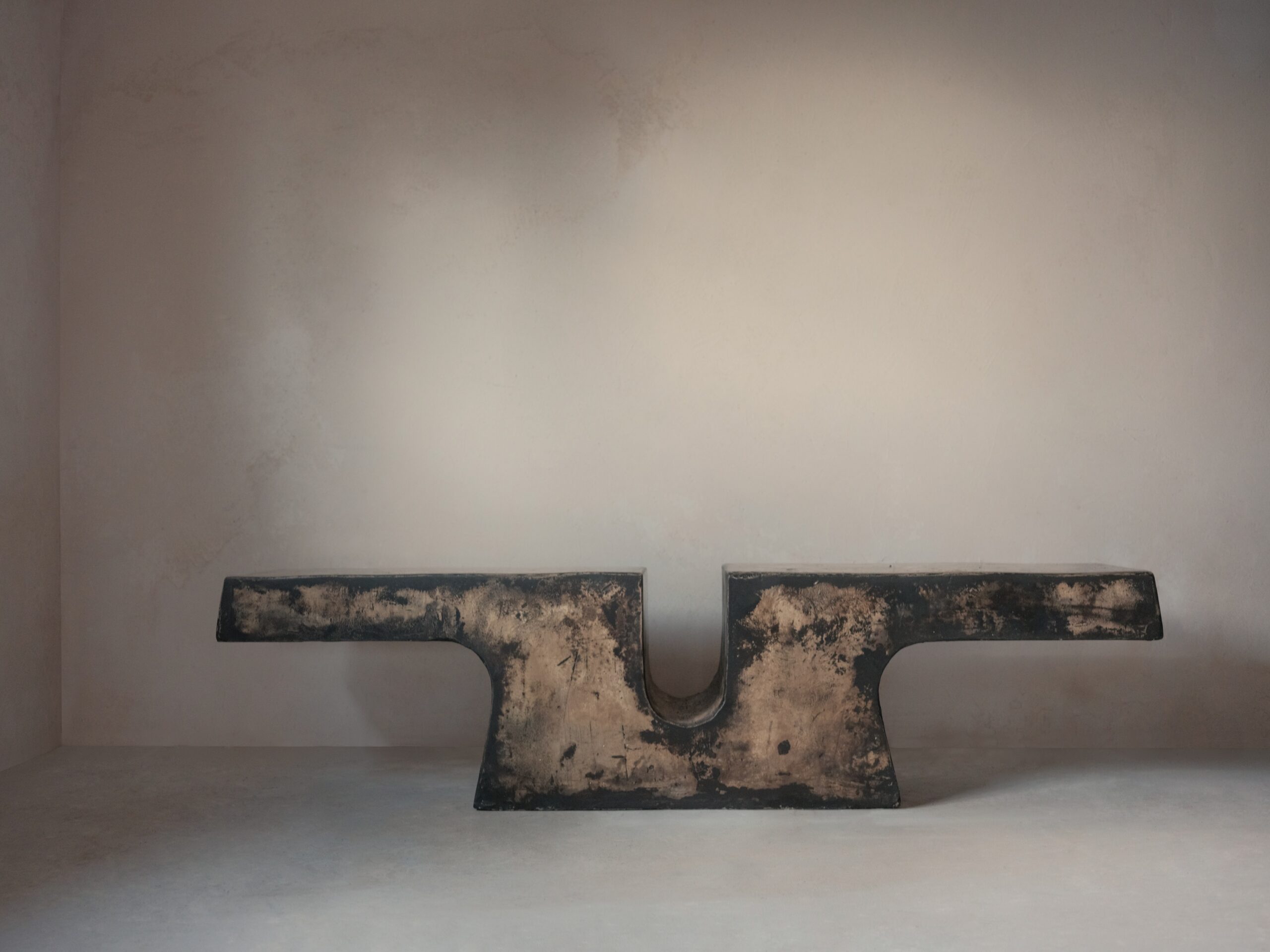 Nunna, Unique Coffee Table in Hemp Crete by Lucas Tyra Morten 2