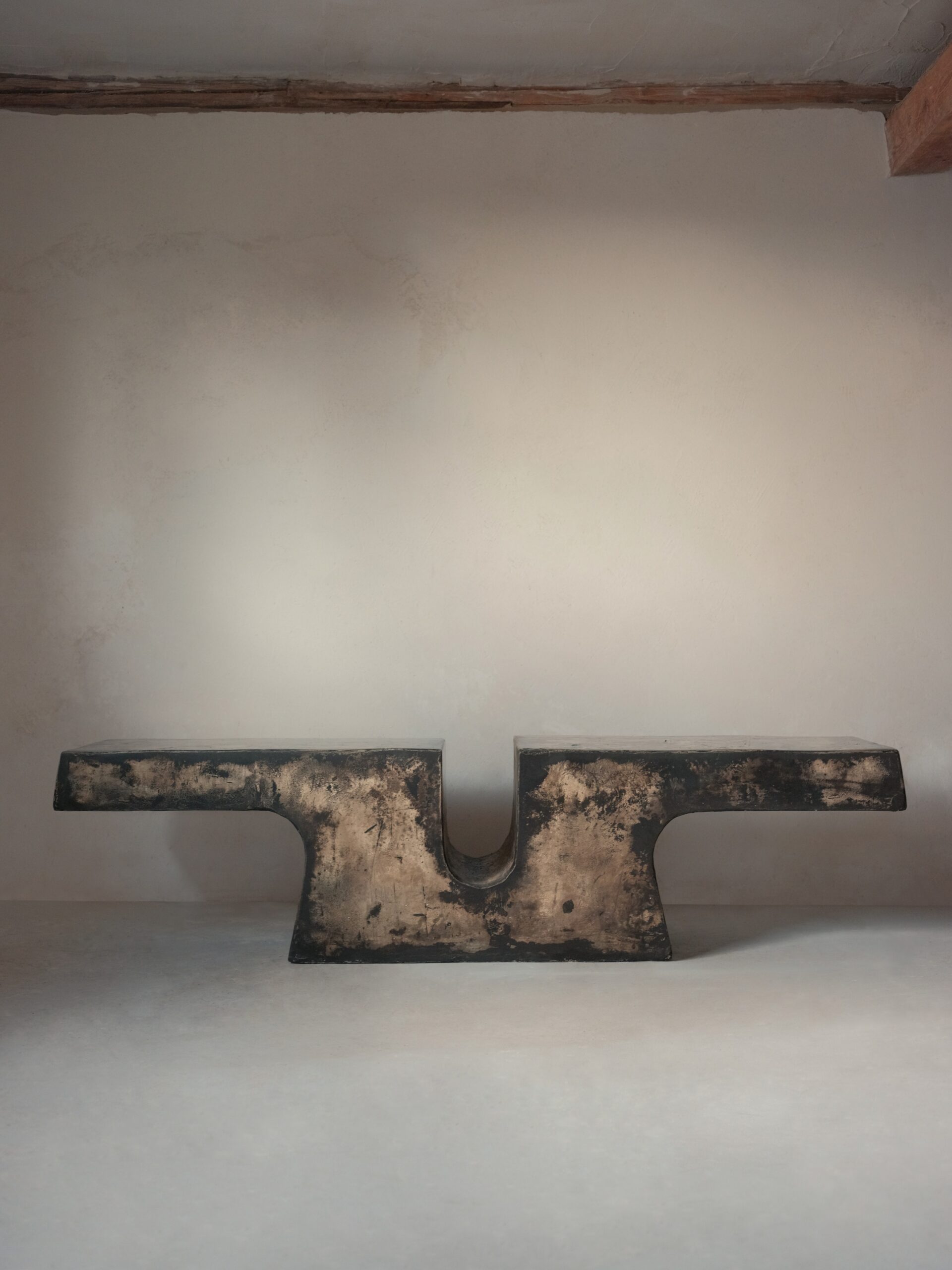 Nunna, Unique Coffee Table in Hemp Crete by Lucas Tyra Morten 3