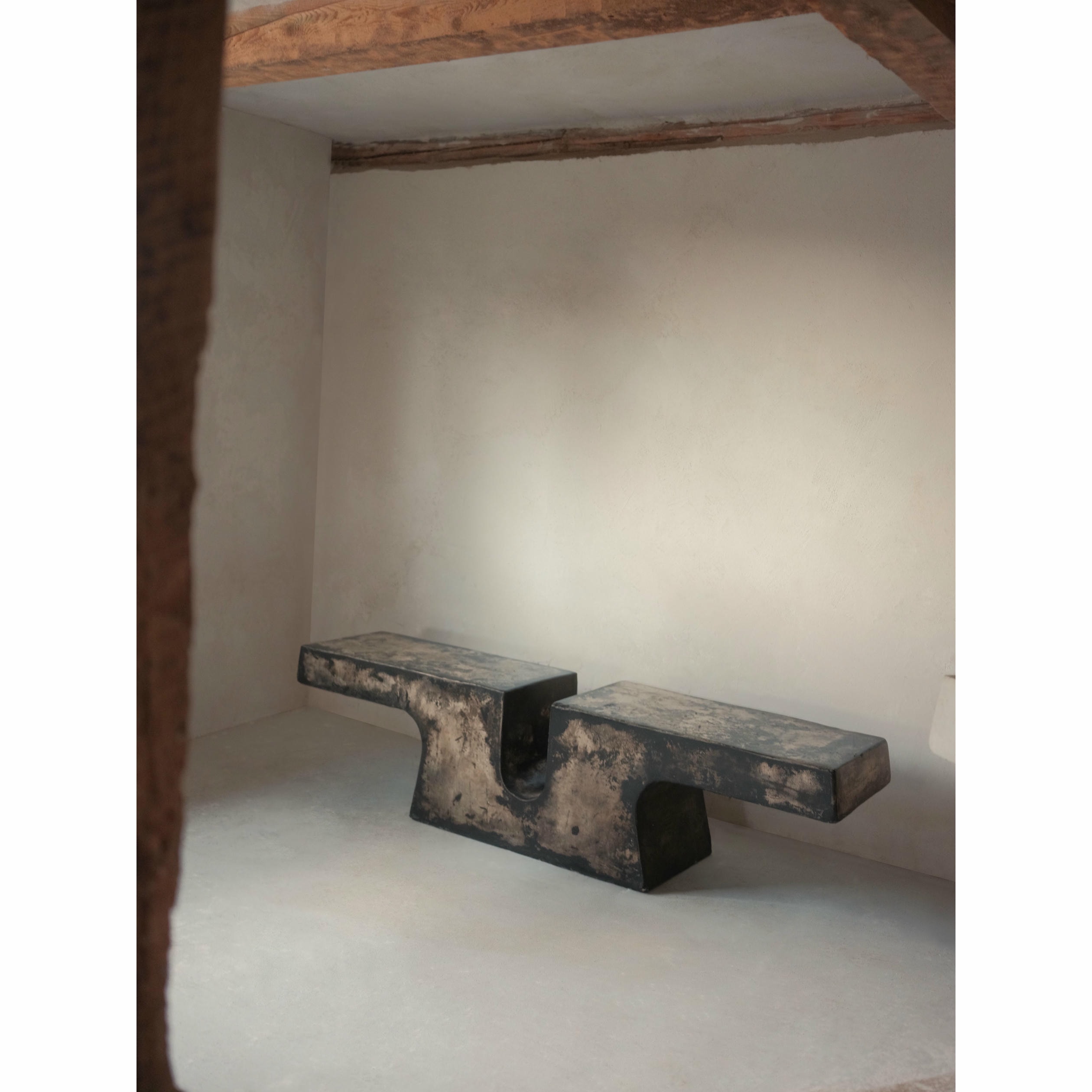 Nunna, Unique Coffee Table in Hemp Crete by Lucas Tyra Morten 5