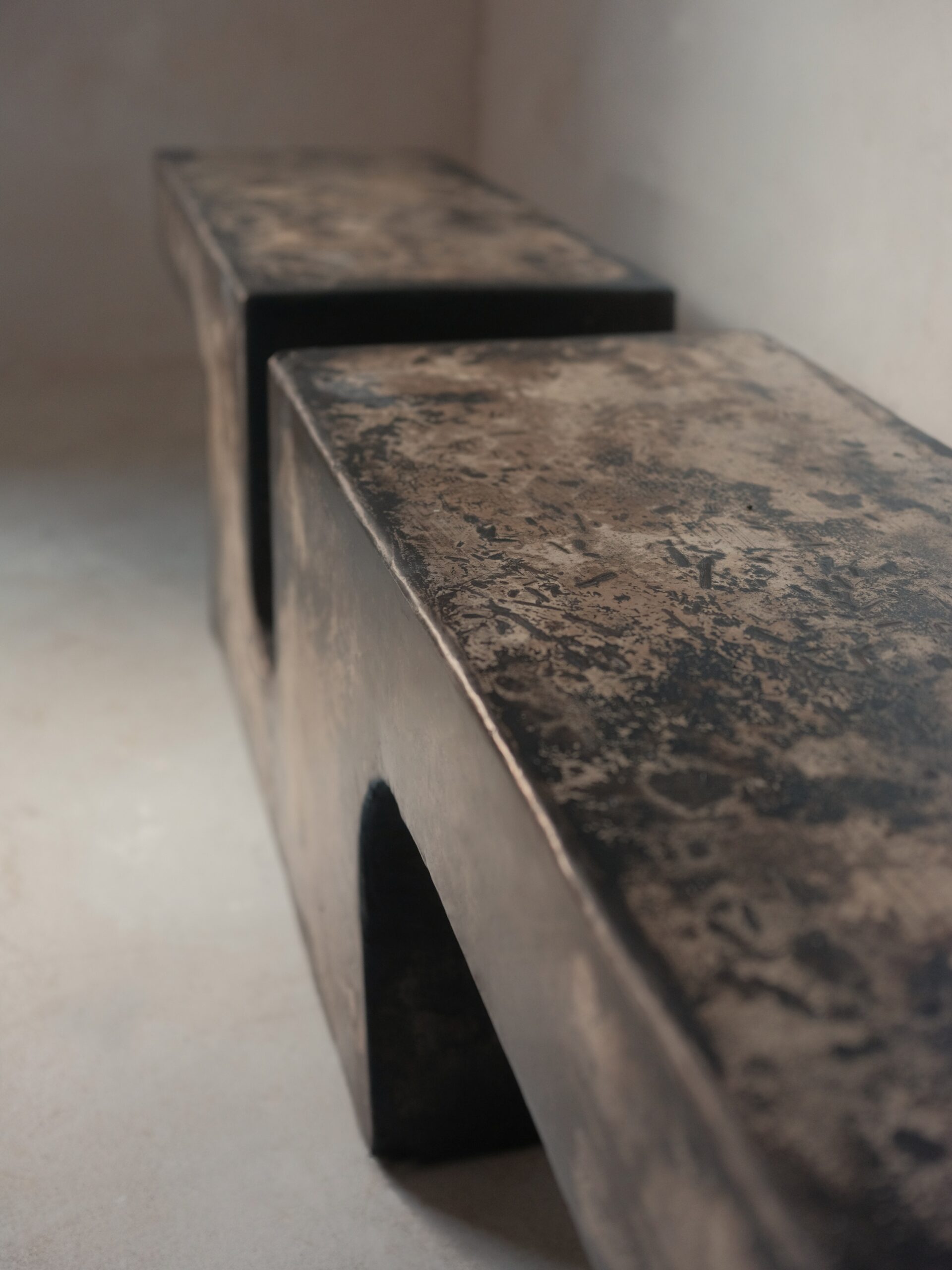 Nunna, Unique Coffee Table in Hemp Crete by Lucas Tyra Morten 8