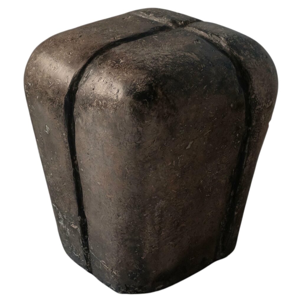 Ritual, Unique Side Table in Hemp Crete by Lucas Tyra Morten 1