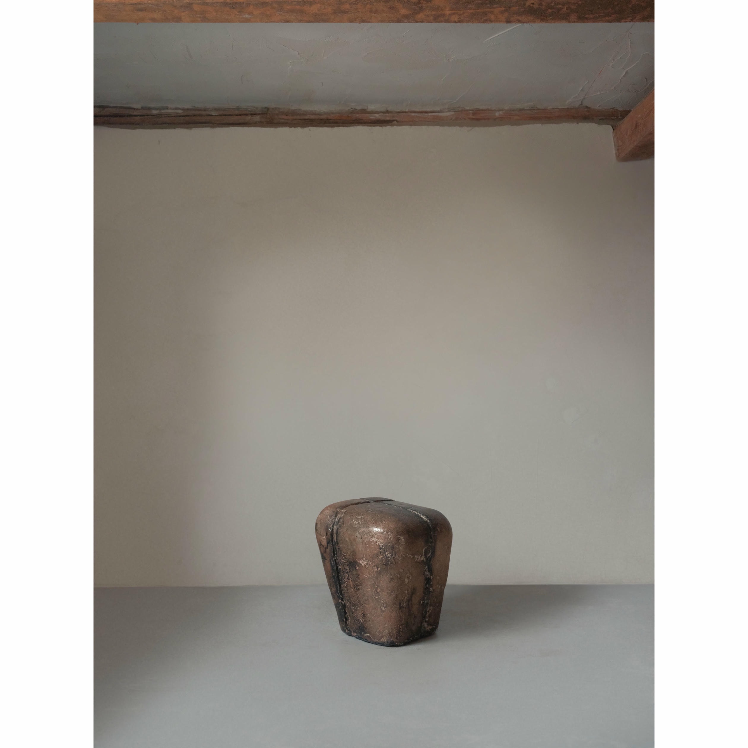 Ritual, Unique Side Table in Hemp Crete by Lucas Tyra Morten 3