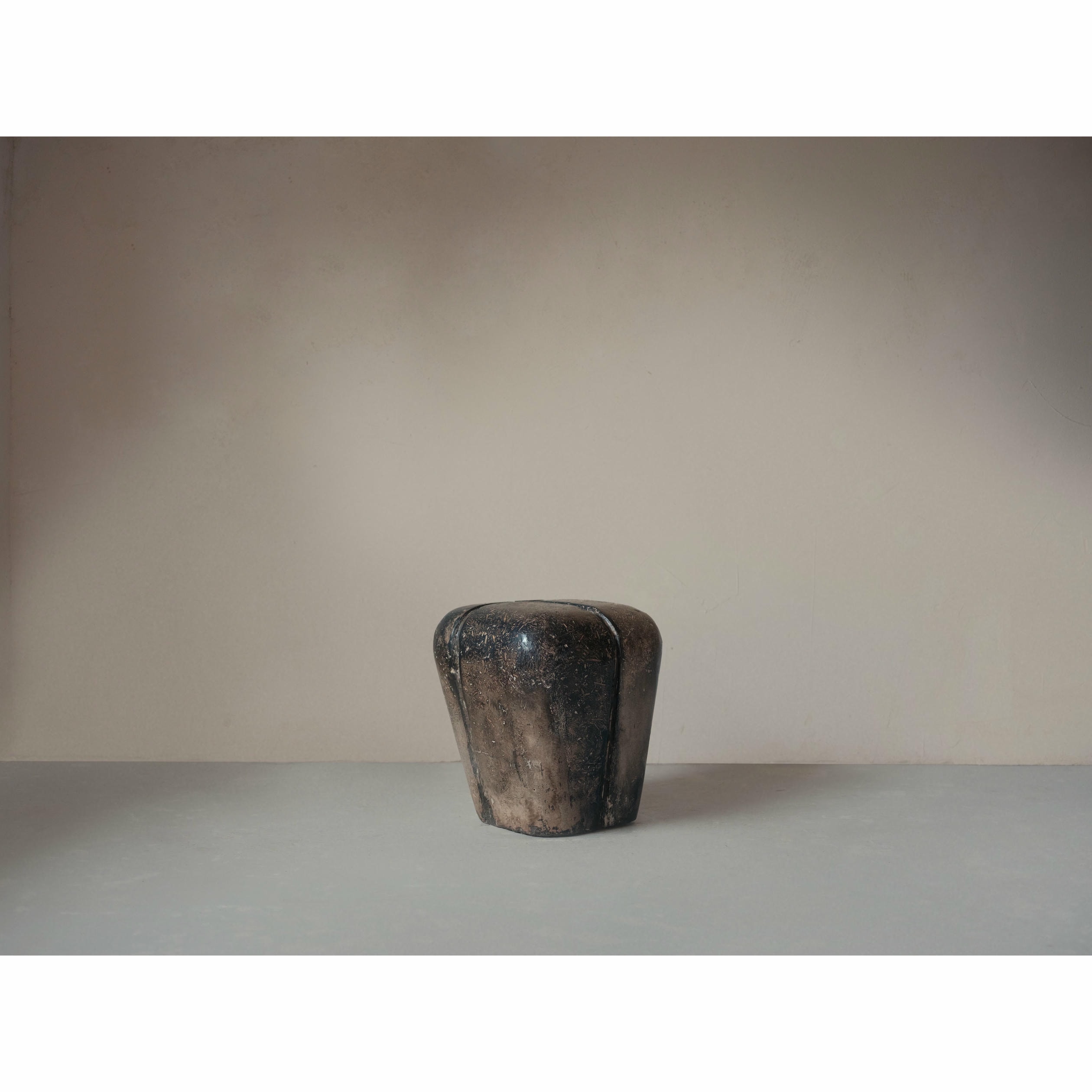 Ritual, Unique Side Table in Hemp Crete by Lucas Tyra Morten 5