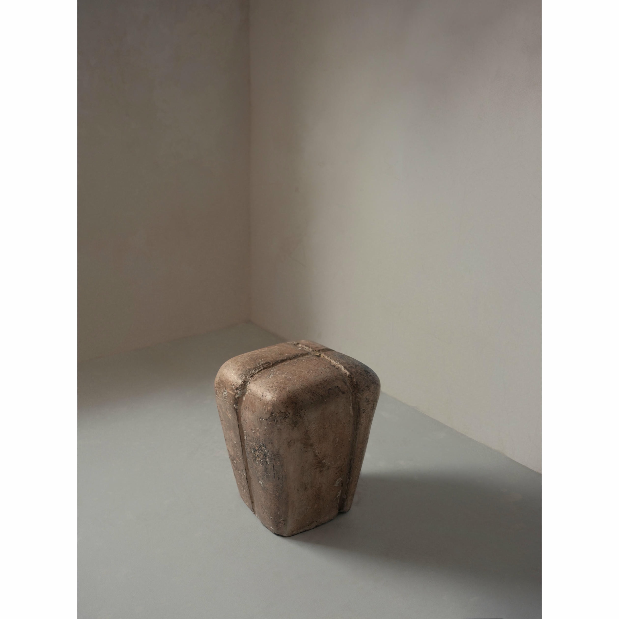 Ritual, Unique Side Table in Hemp Crete by Lucas Tyra Morten 9