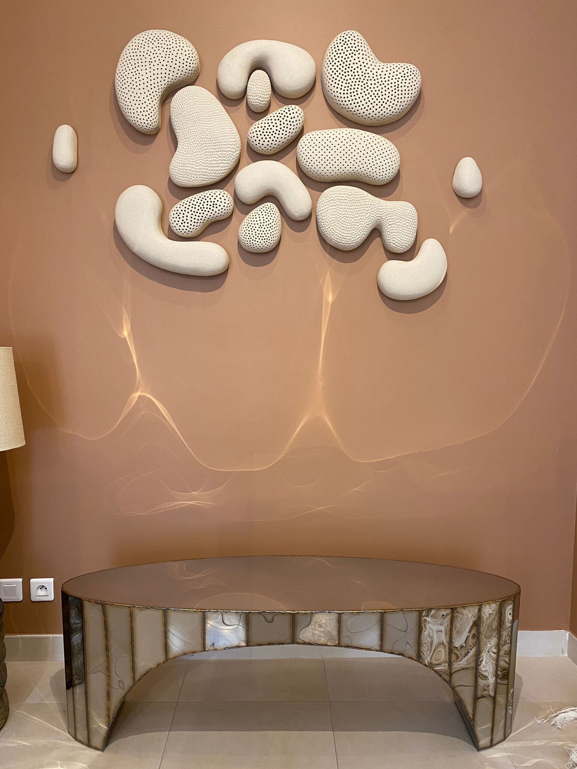 Boole Bench in Welded Mirror Polished Stainless Steel by Julian Mayor 3