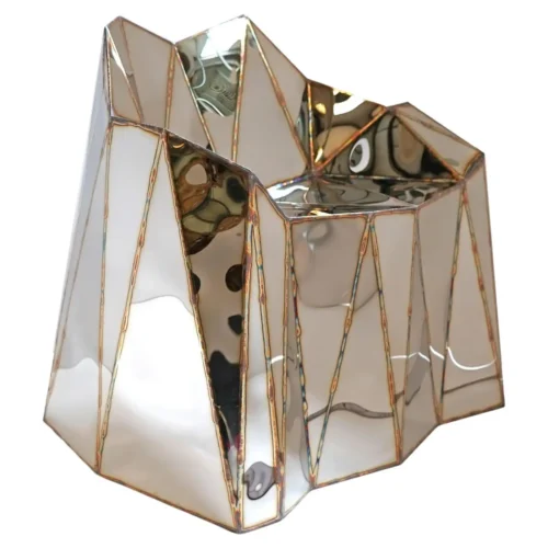 Fernando Chair Closed Sides in Mirror Polished Stainless Steel by Julian Mayor 1