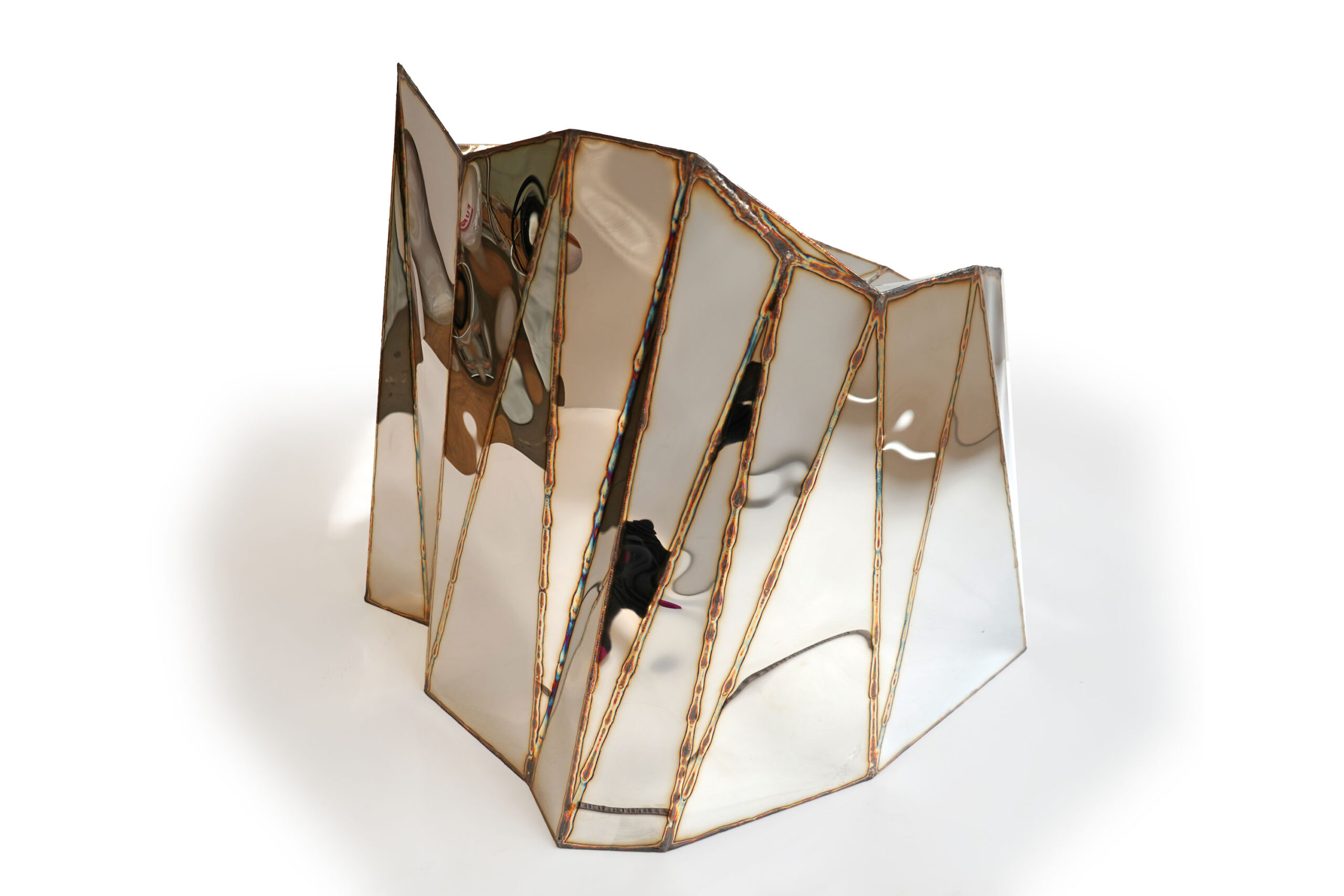 Fernando Chair Closed Sides in Mirror Polished Stainless Steel by Julian Mayor 17