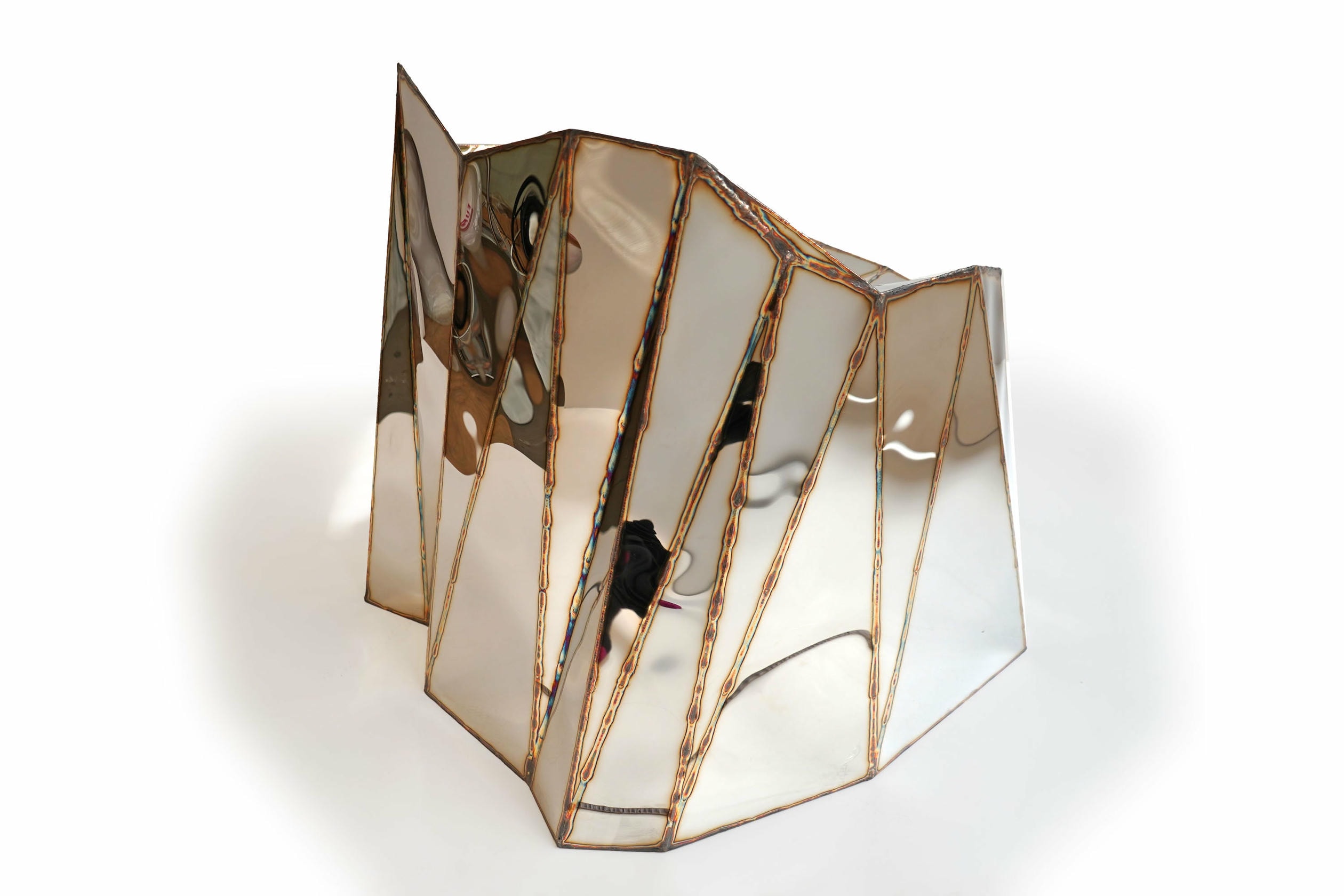 Fernando Chair Closed Sides in Mirror Polished Stainless Steel by Julian Mayor 18