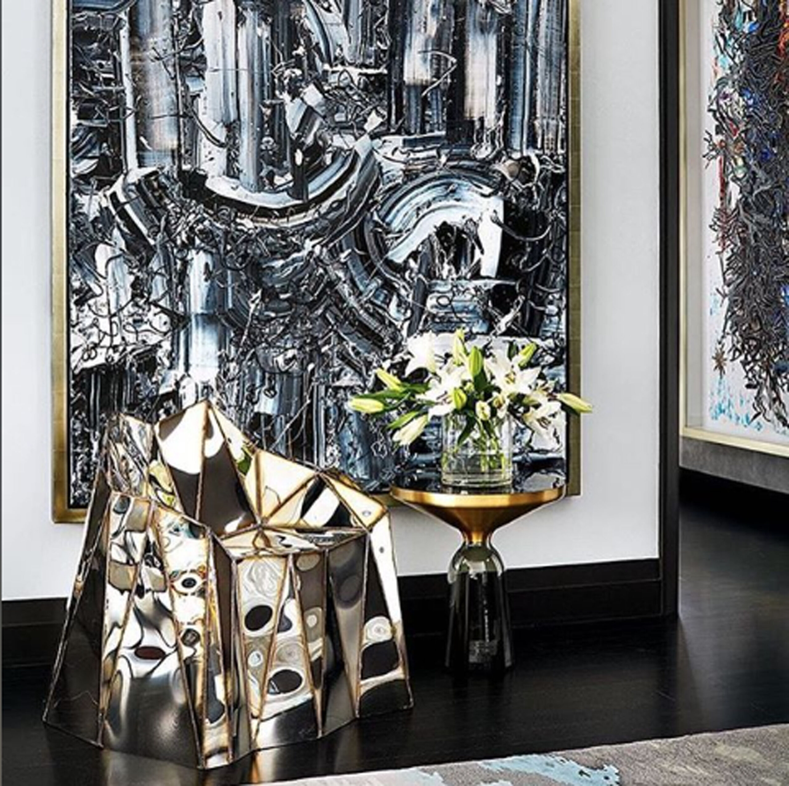 Fernando Chair Closed Sides in Mirror Polished Stainless Steel by Julian Mayor 19