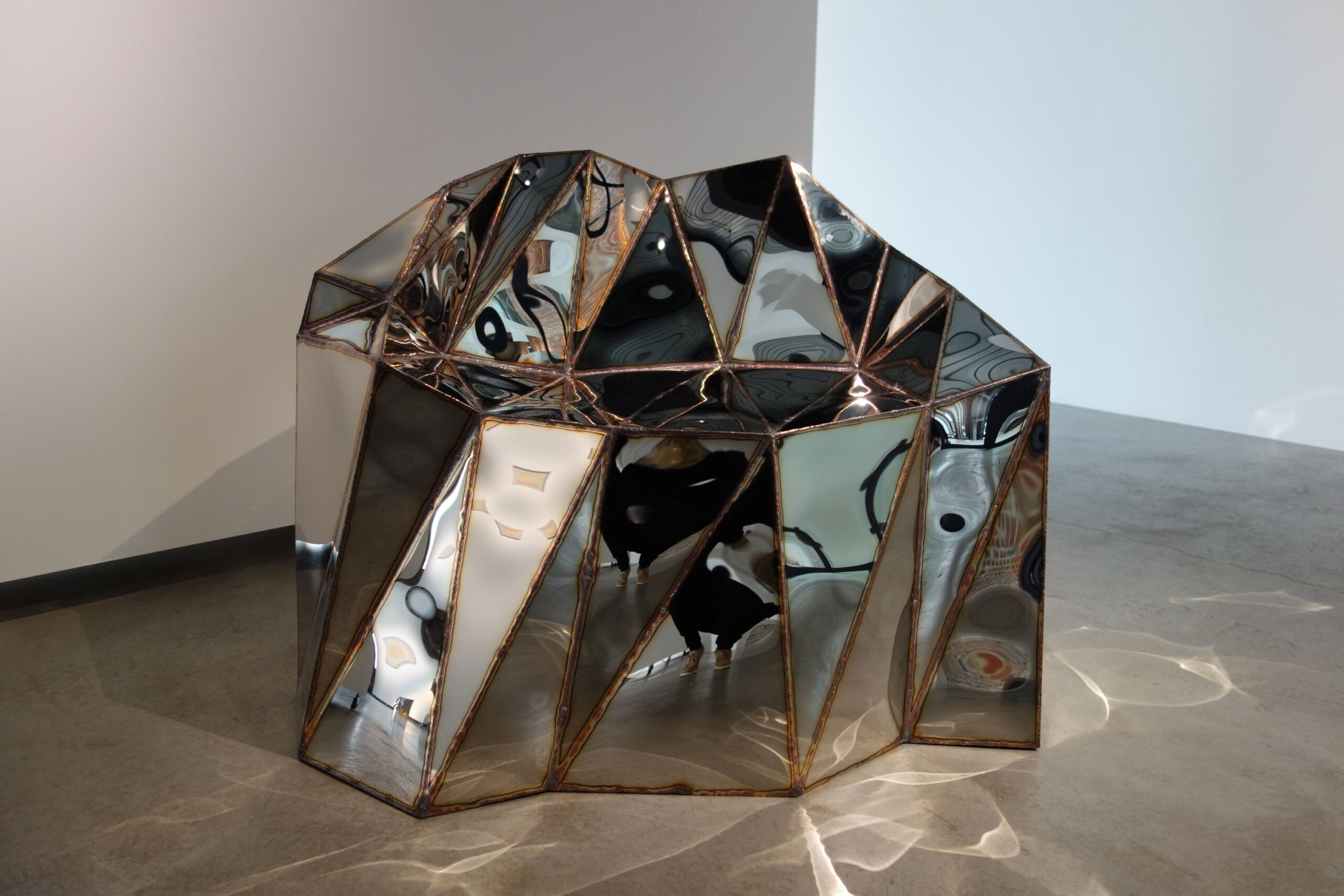 Glenda Chair in Welded Mirror Polished Stainless Steel by Julian Mayor 11