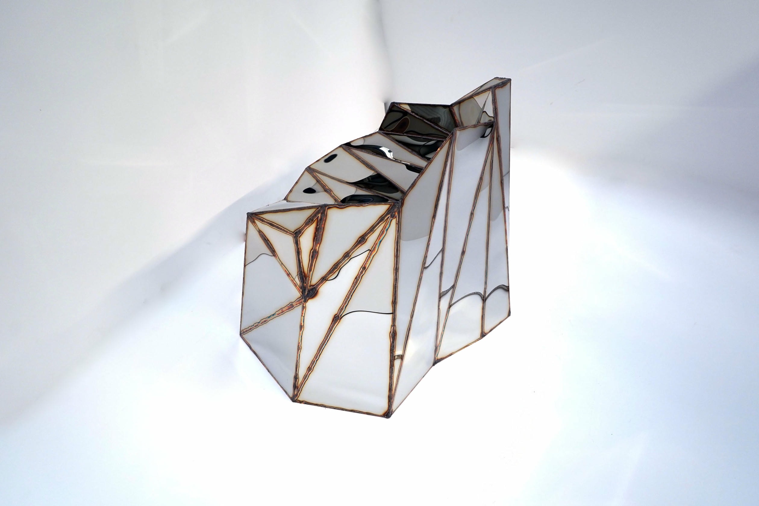 Glenda Chair in Welded Mirror Polished Stainless Steel by Julian Mayor 16