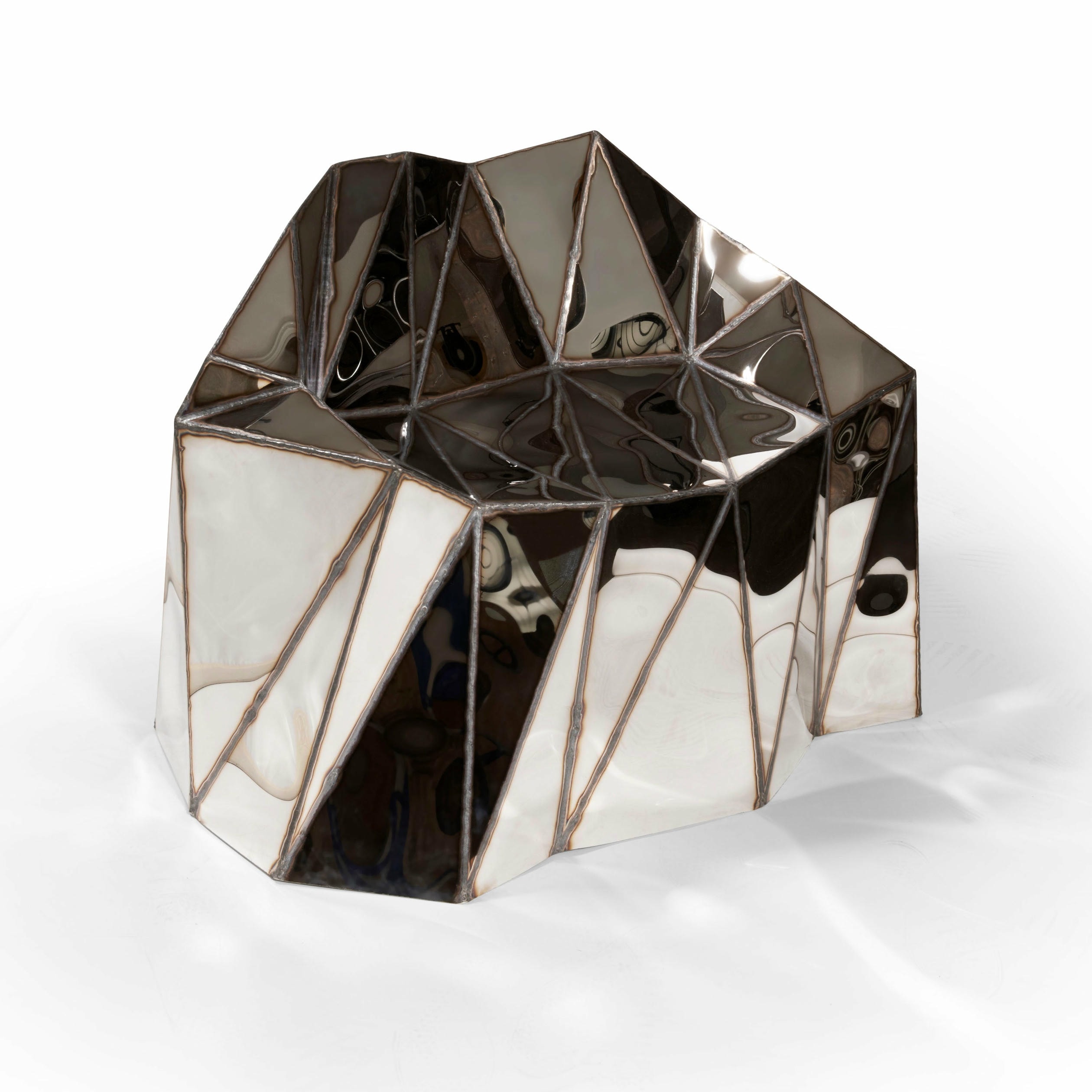 Glenda Chair in Welded Mirror Polished Stainless Steel by Julian Mayor 2