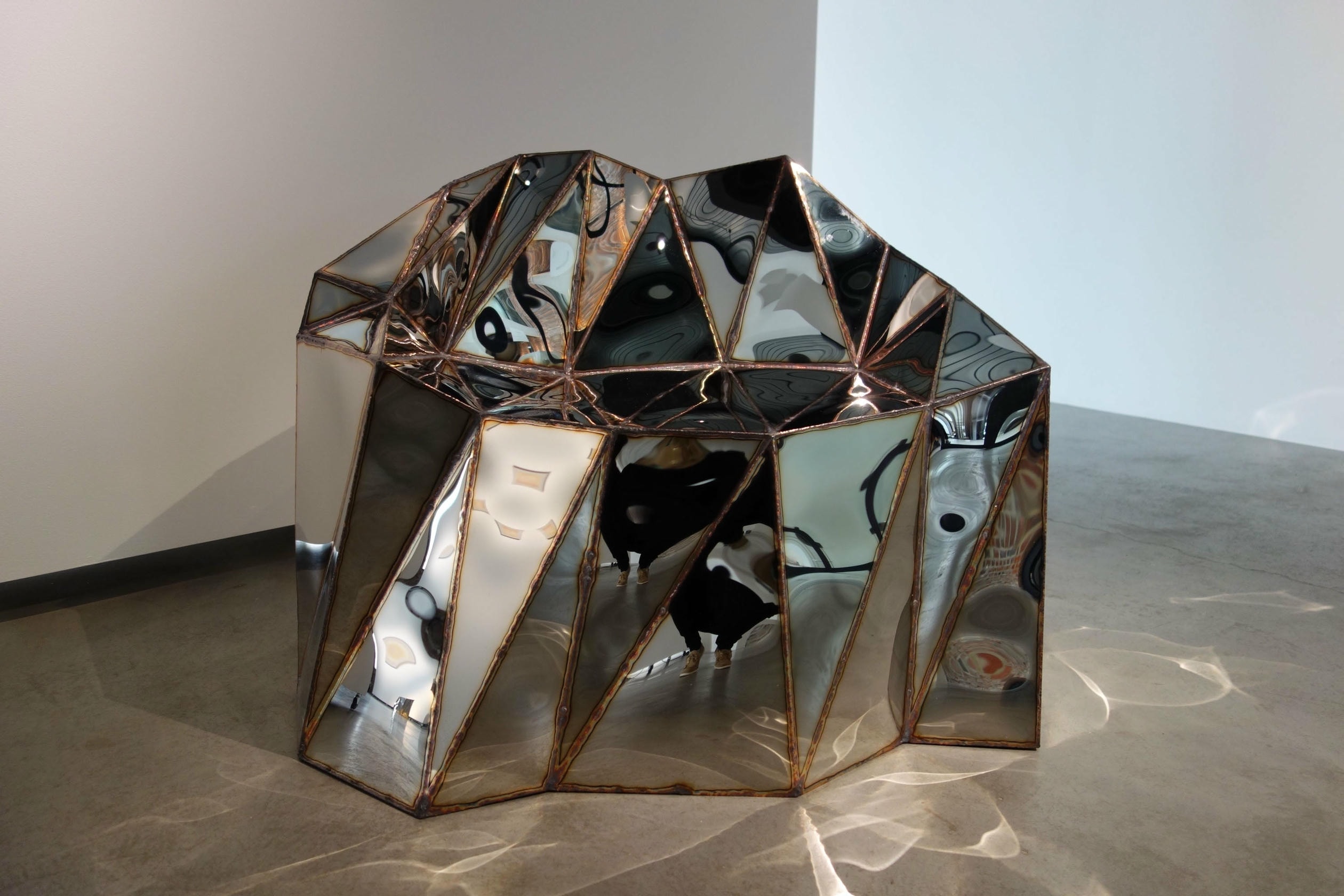 Glenda Chair in Welded Mirror Polished Stainless Steel by Julian Mayor 3