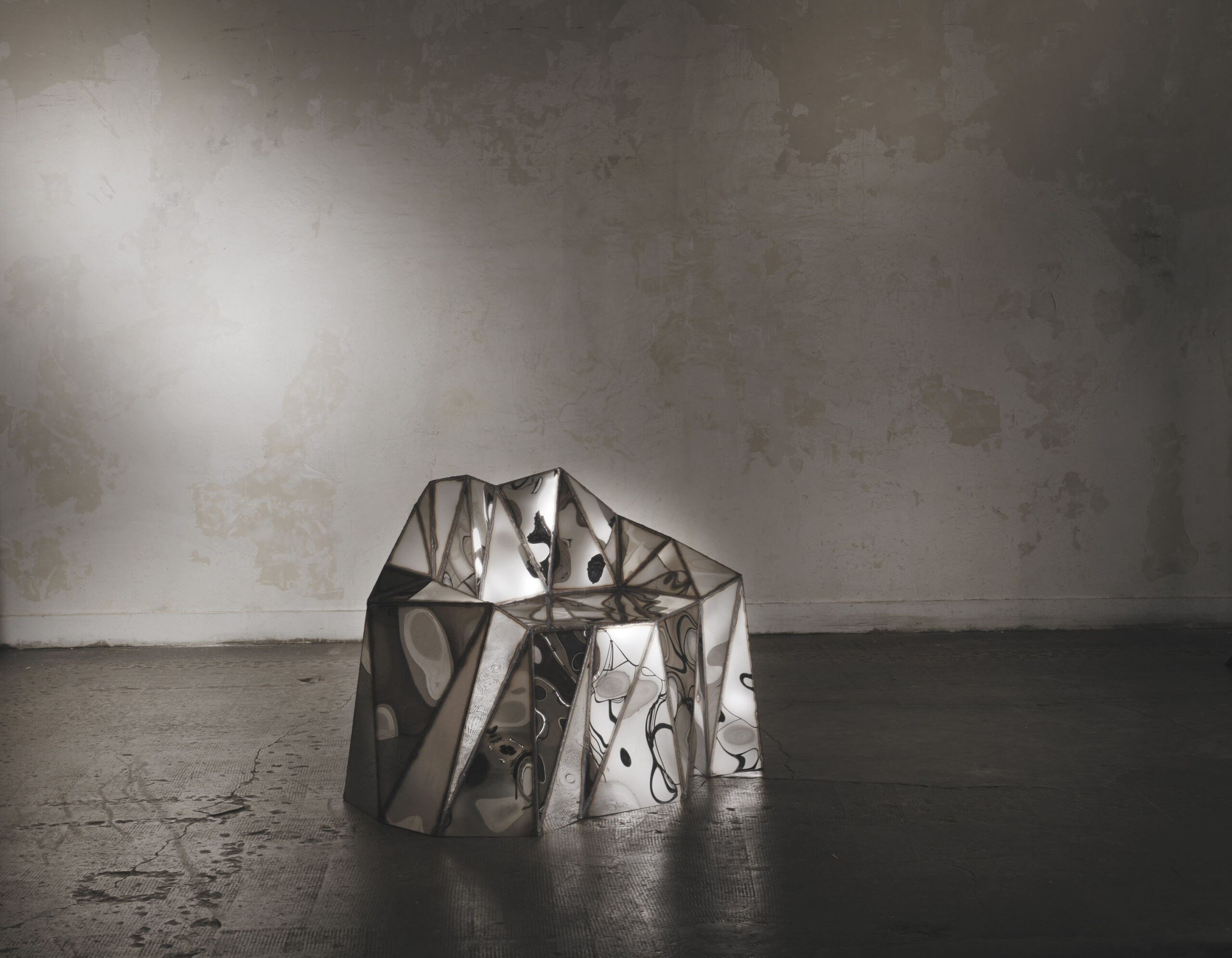 Glenda Chair in Welded Mirror Polished Stainless Steel by Julian Mayor 4