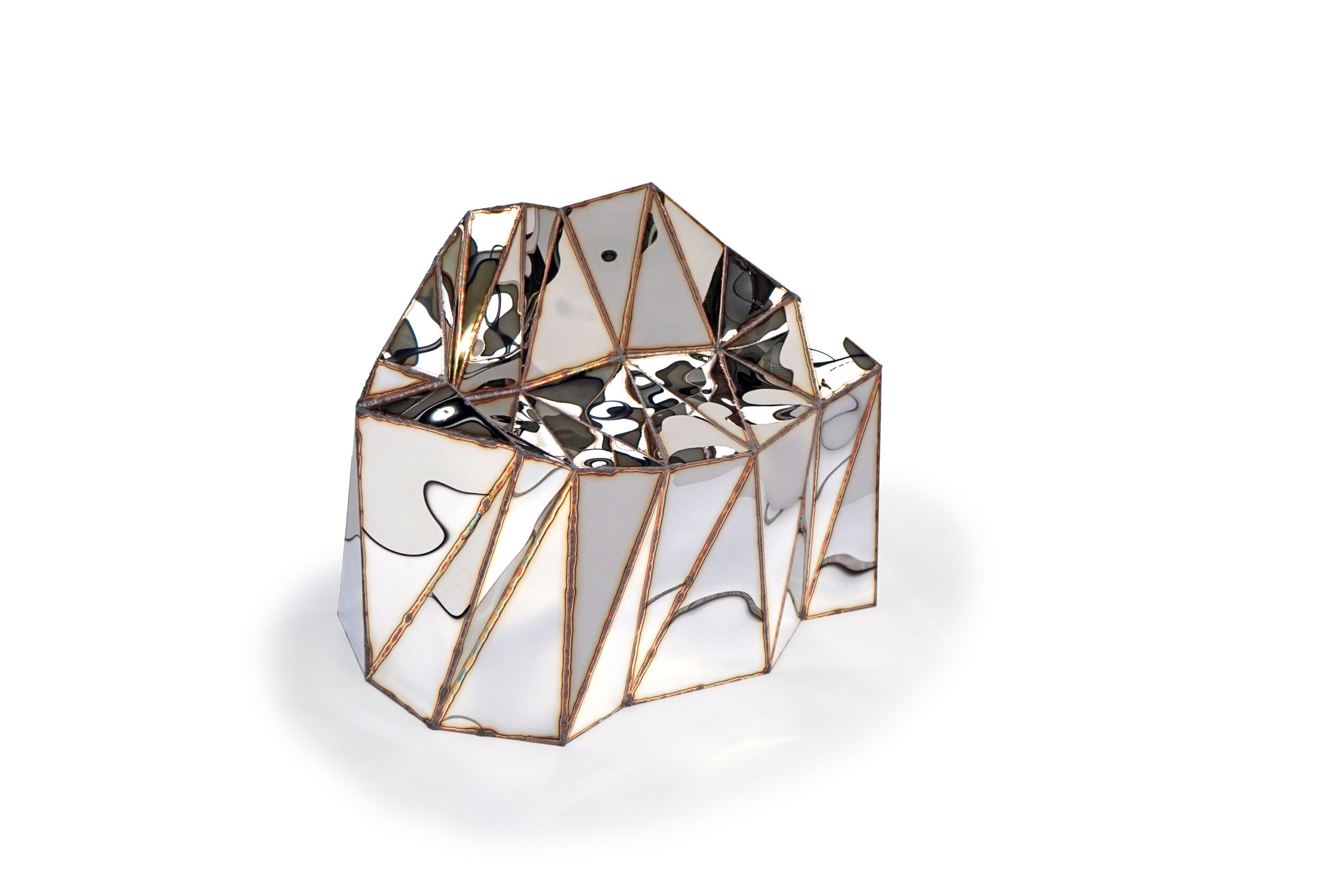 Glenda Chair in Welded Mirror Polished Stainless Steel by Julian Mayor 5