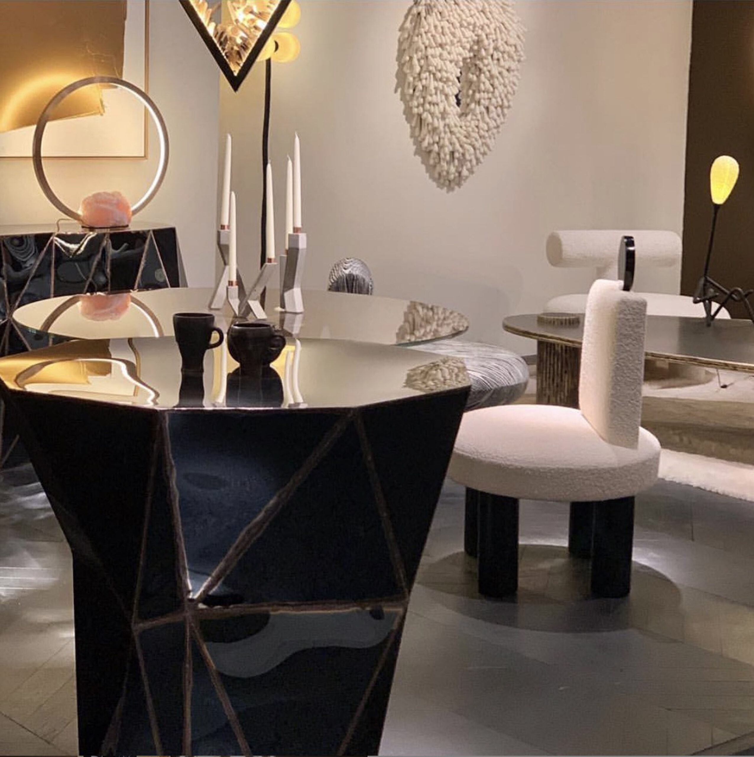 Heavy Water Gueridon in Welded Mirror Polished Stainless Steel by Julian Mayor 5