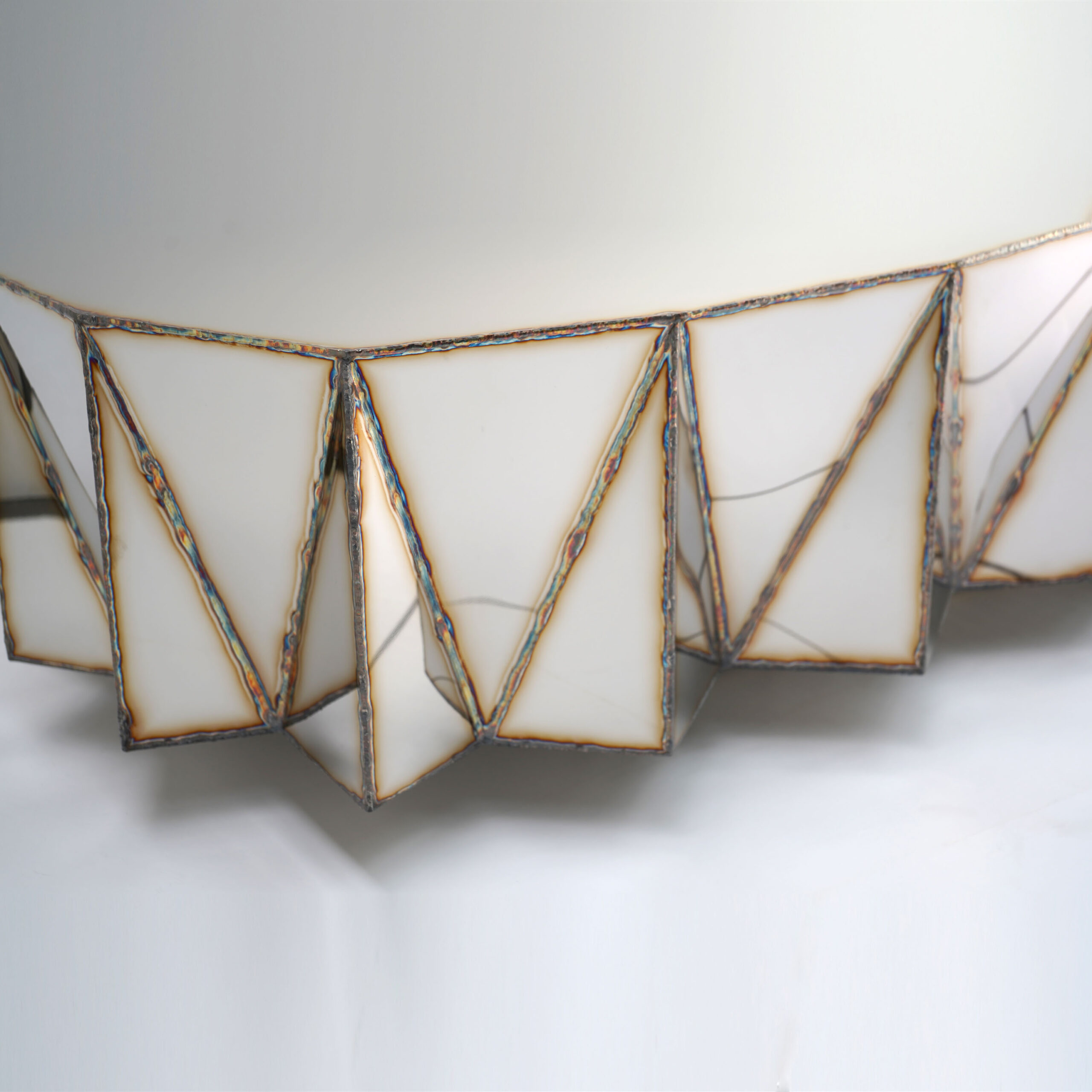 Jagged Edge Genius Loci Table in Mirror Polished Stainless Steel by Julian Mayor 7