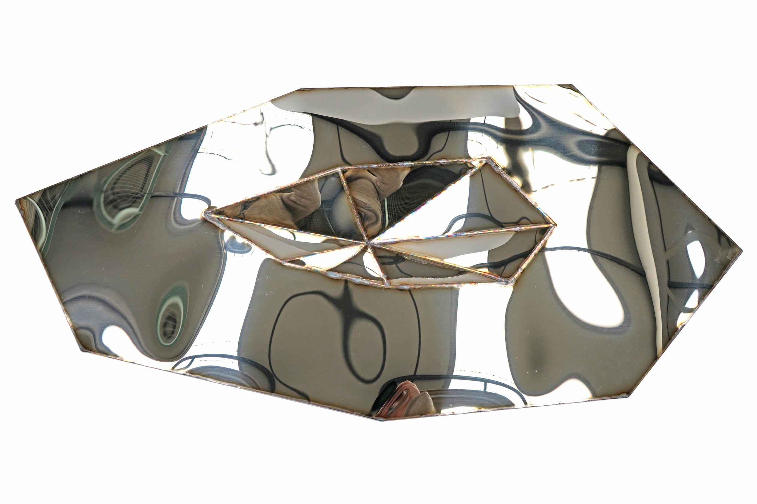 Lunar Small Table in Welded Mirror Polished Stainless Steel by Julian Mayor 7