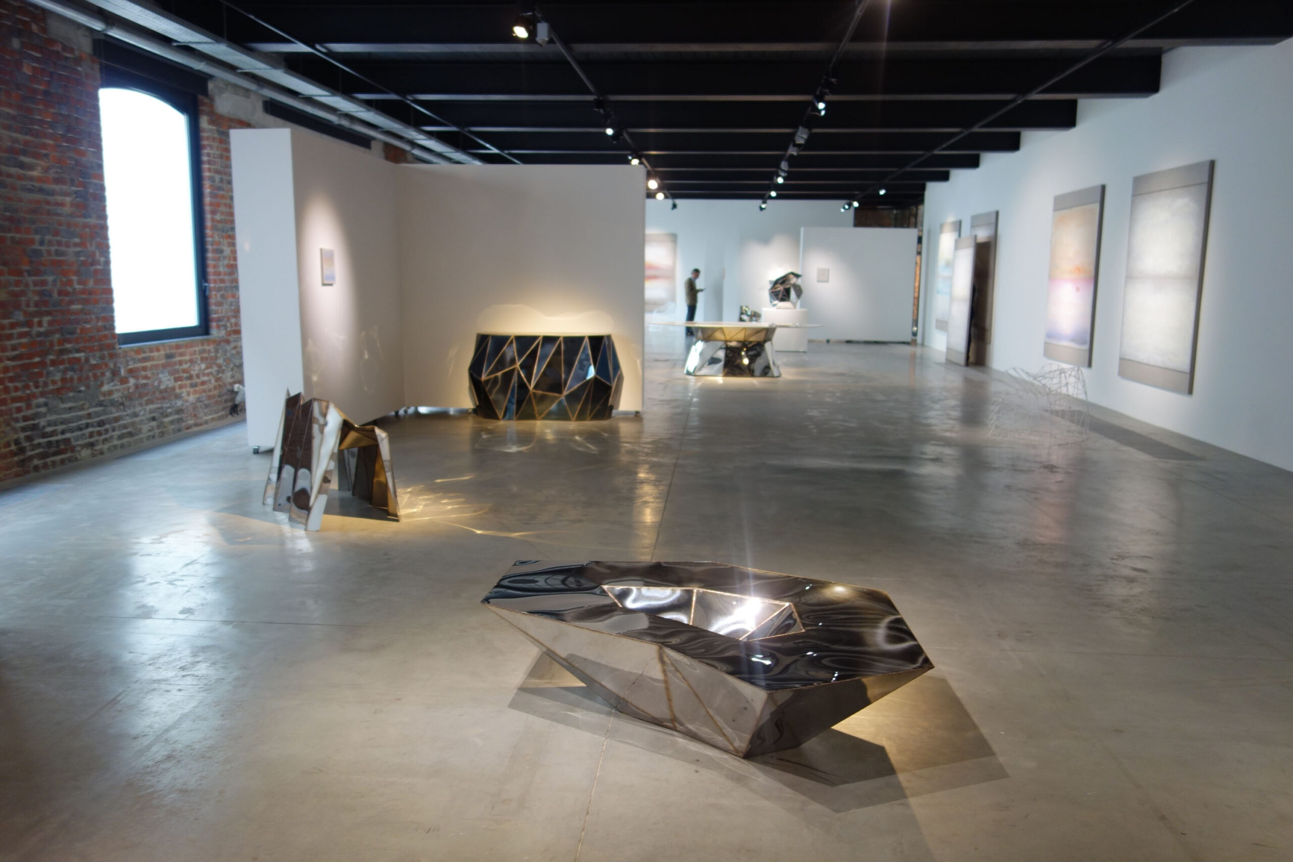 Lunar Table in Welded Mirror Polished Stainless Steel by Julian Mayor 12