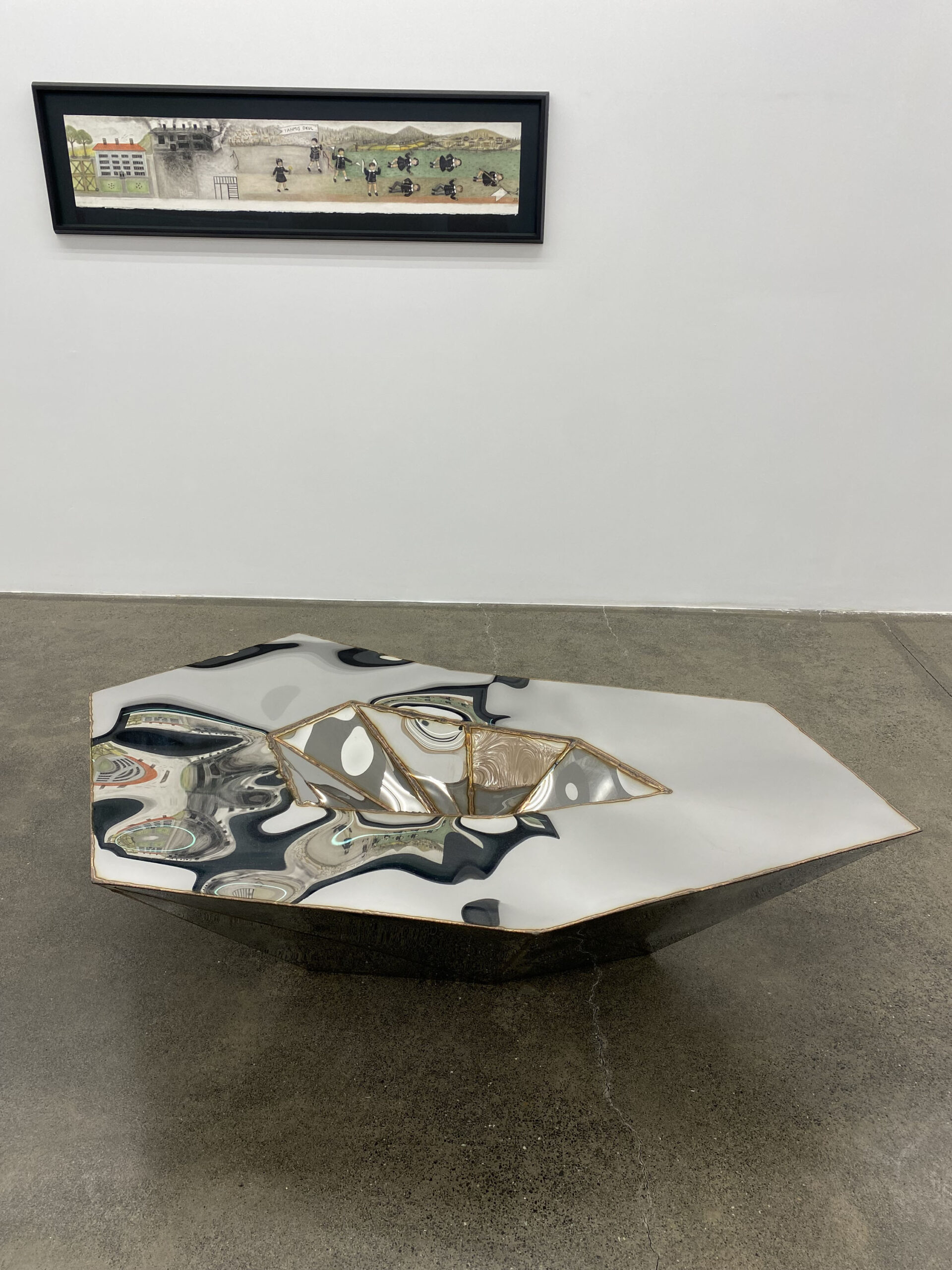 Lunar Table in Welded Mirror Polished Stainless Steel by Julian Mayor 14
