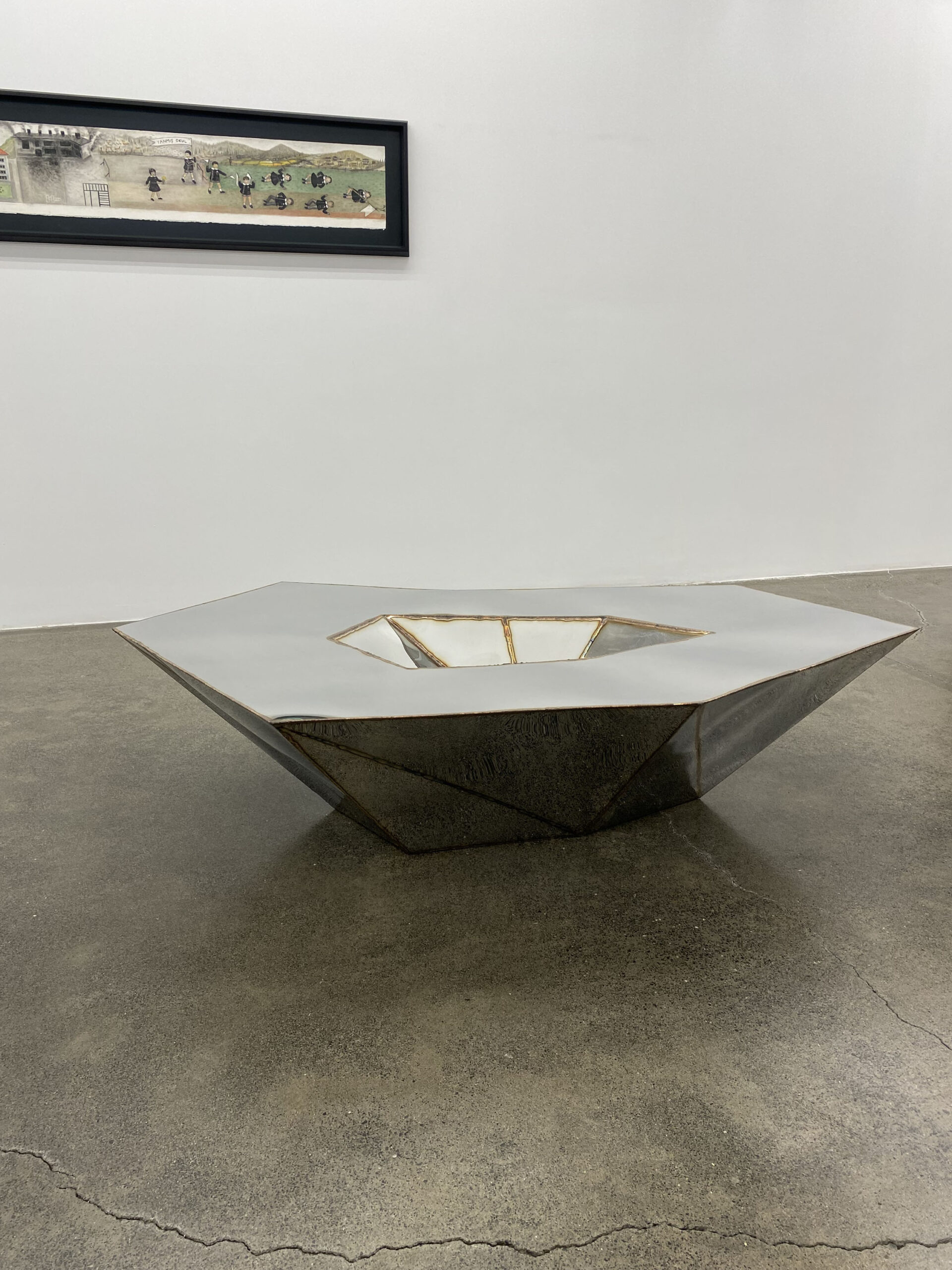 Lunar Table in Welded Mirror Polished Stainless Steel by Julian Mayor 15