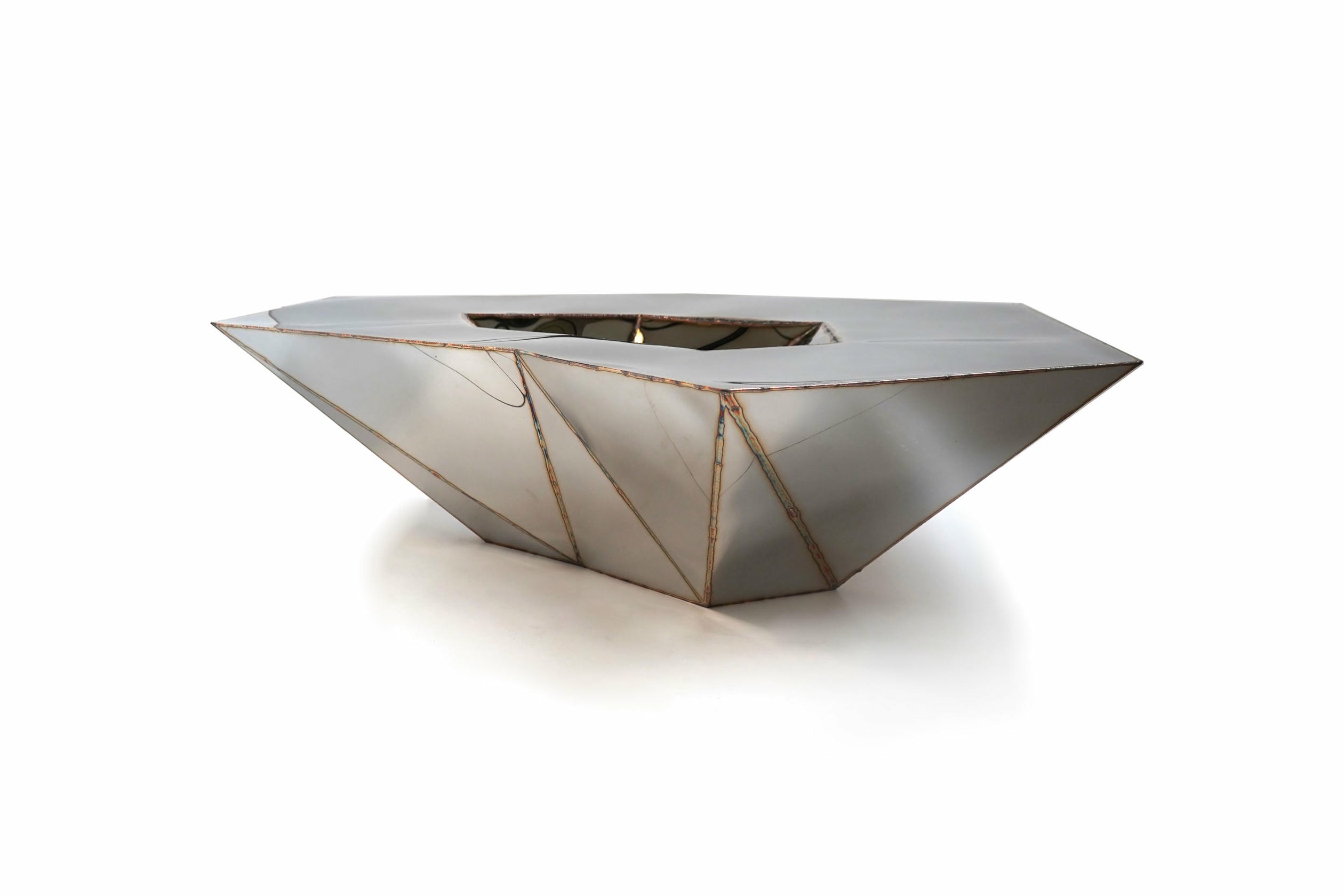Lunar Table in Welded Mirror Polished Stainless Steel by Julian Mayor 18