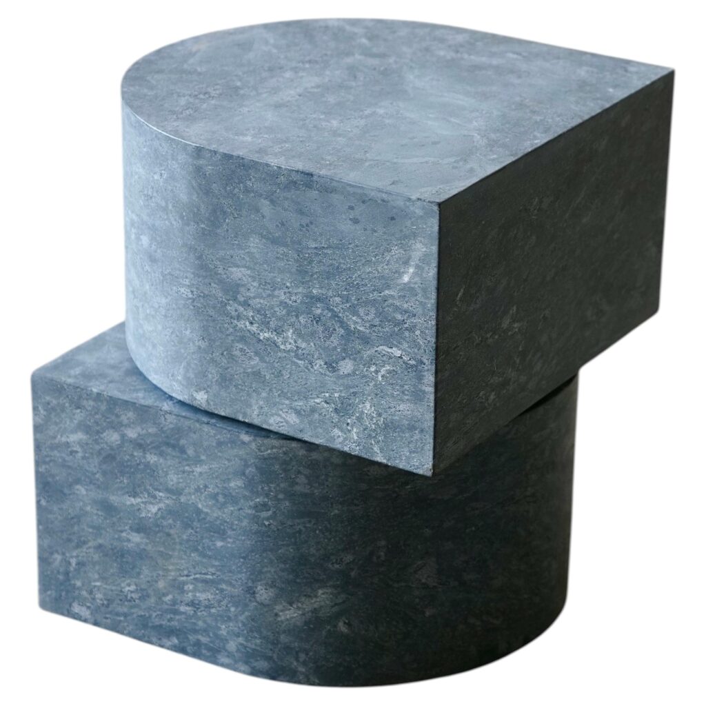 Soapstone Pilar Side Table, Giorgio Bonaguro 1