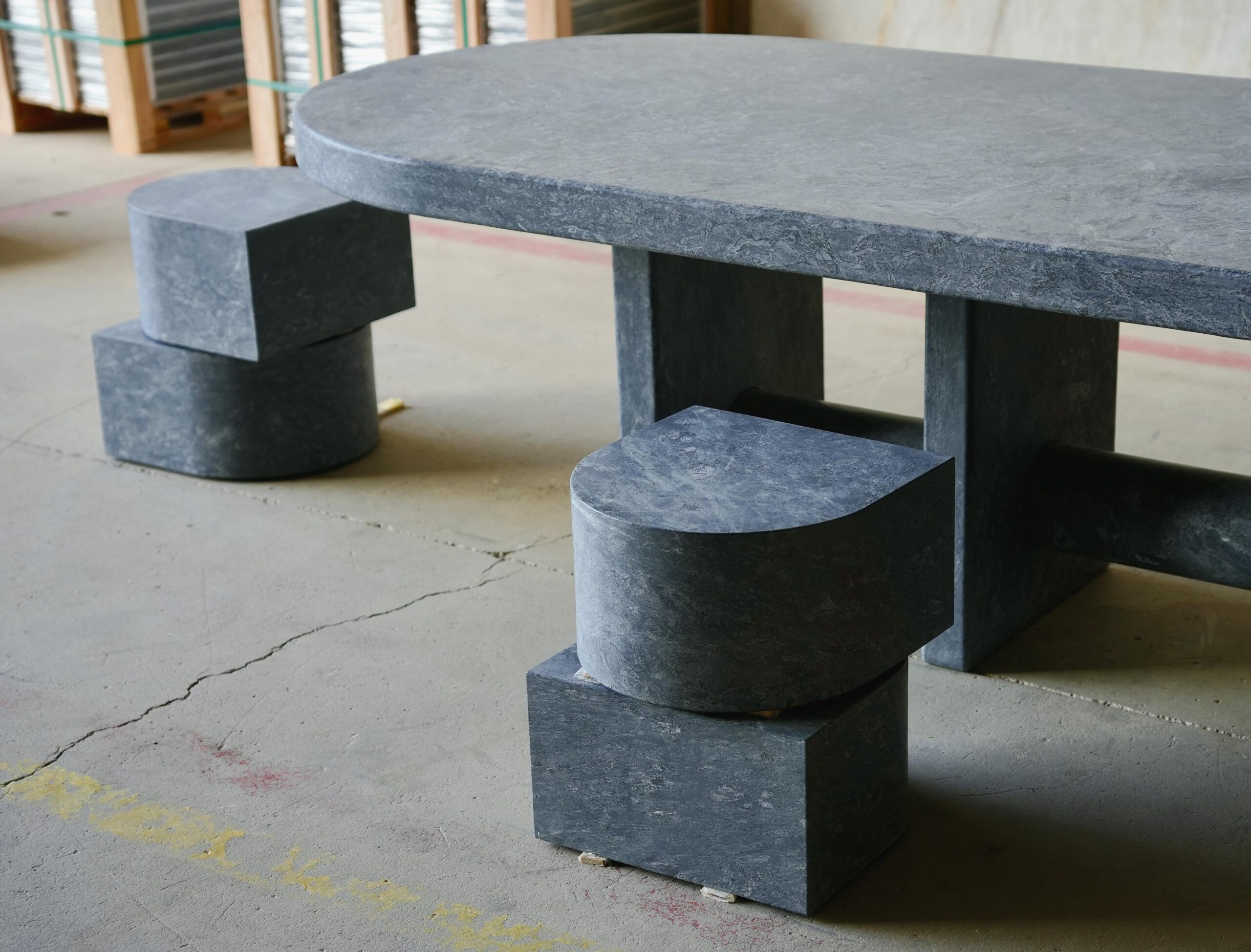 Soapstone Pilar Side Table Giorgio Bonaguro 1