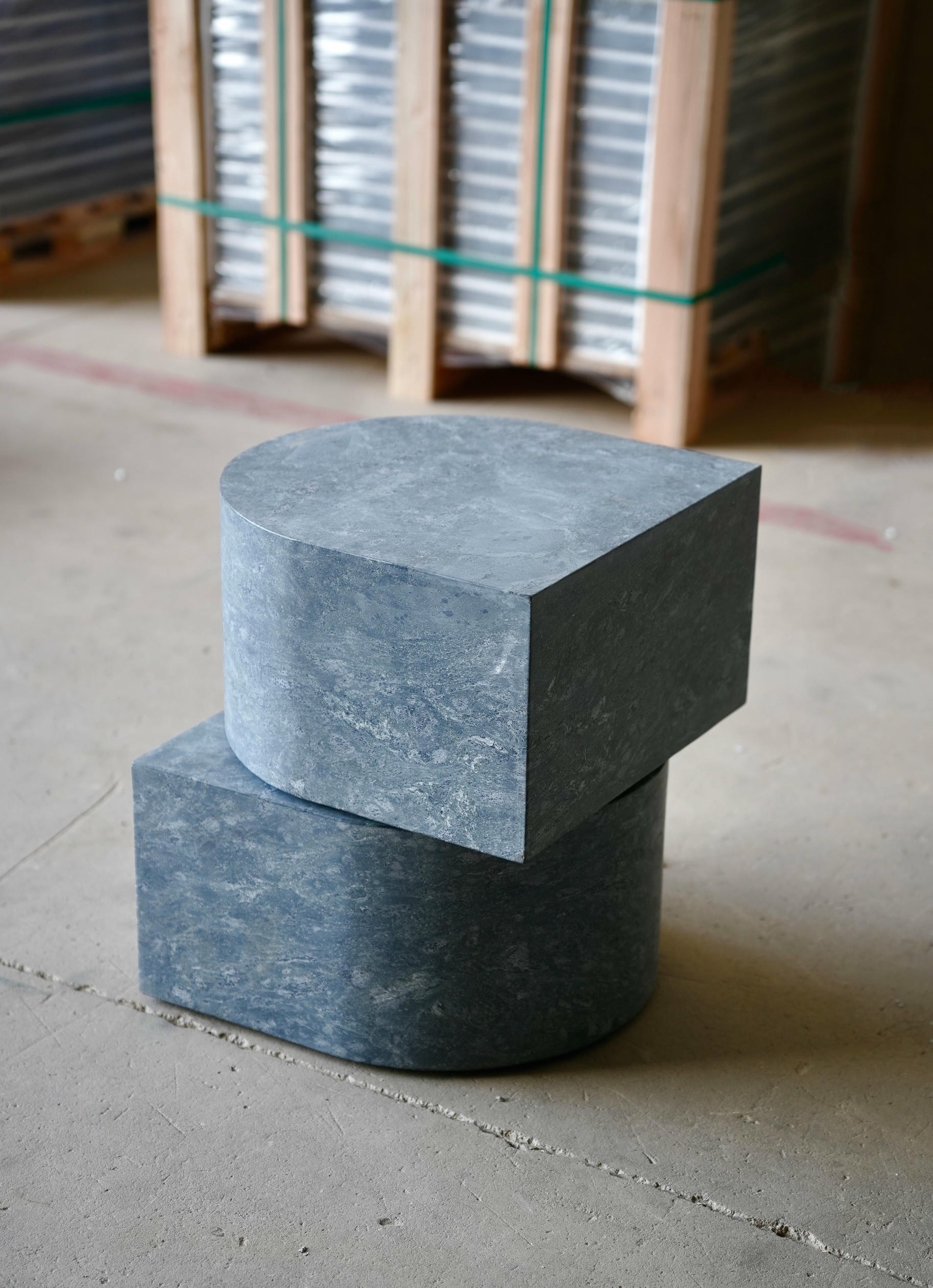 Soapstone Pilar Side Table, Giorgio Bonaguro 2