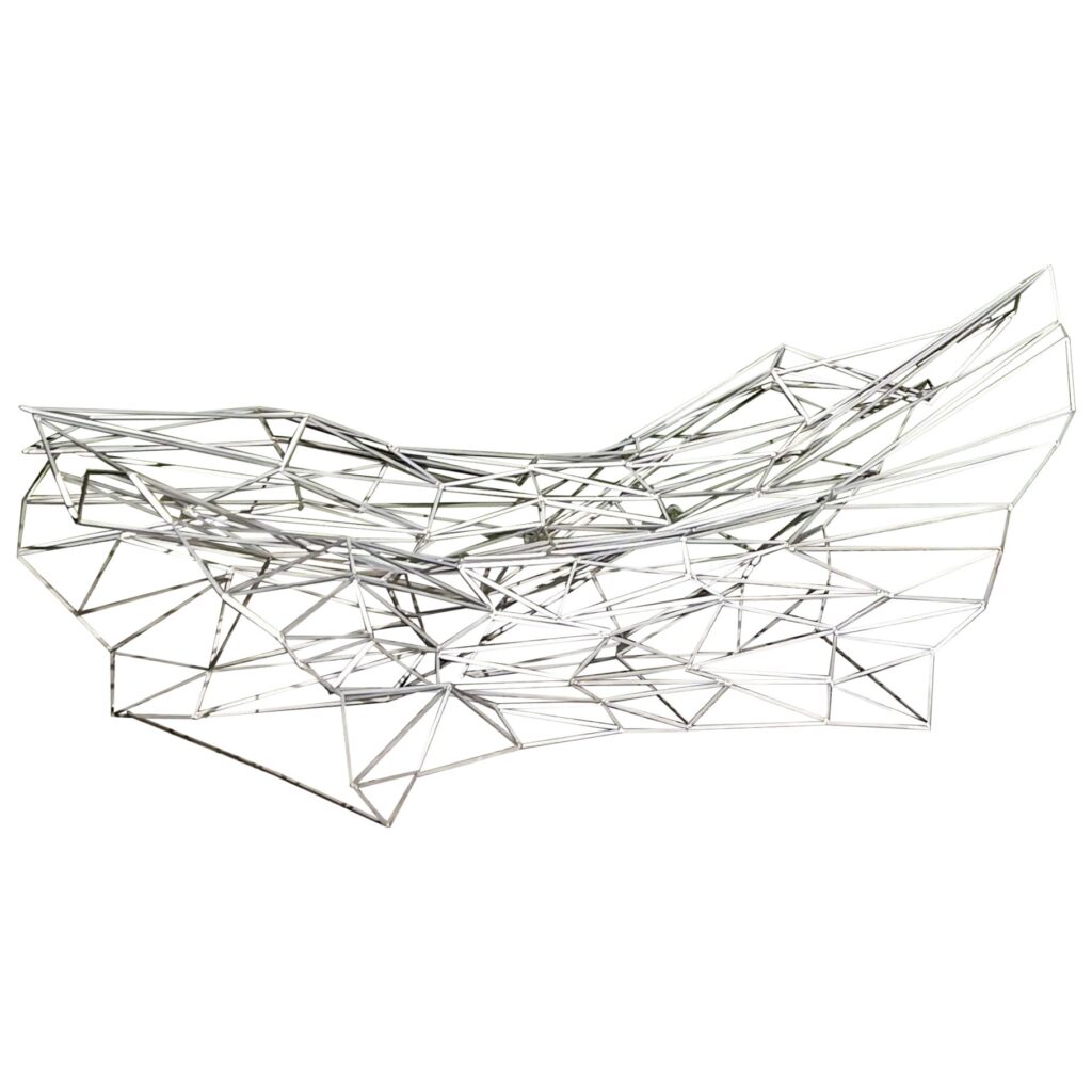 Stag Bench in Welded 316 Stainless Steel by Julian Mayor 1