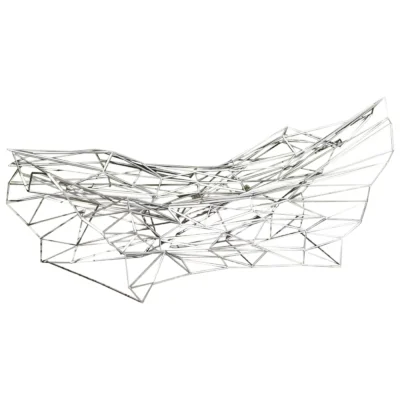 Stag Bench in Welded 316 Stainless Steel by Julian Mayor