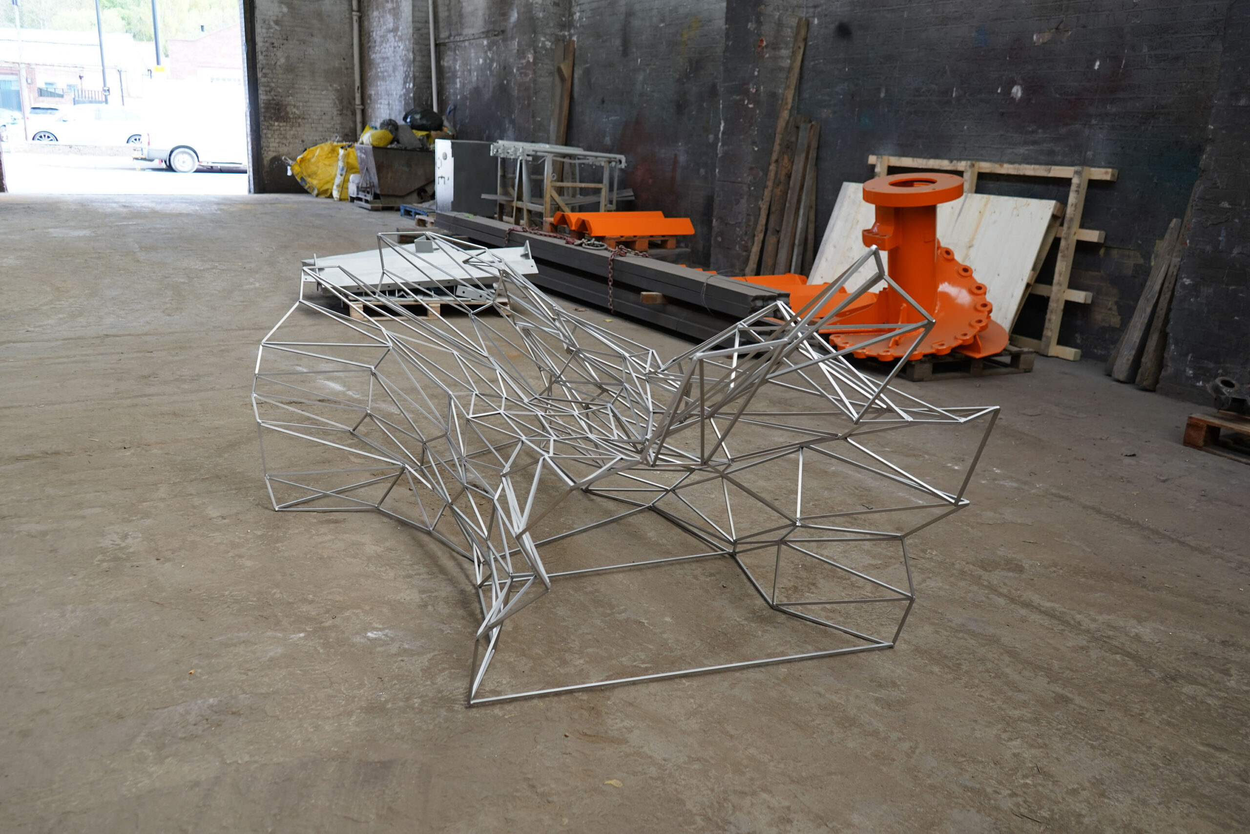 Stag Bench in Welded 316 Stainless Steel by Julian Mayor 15
