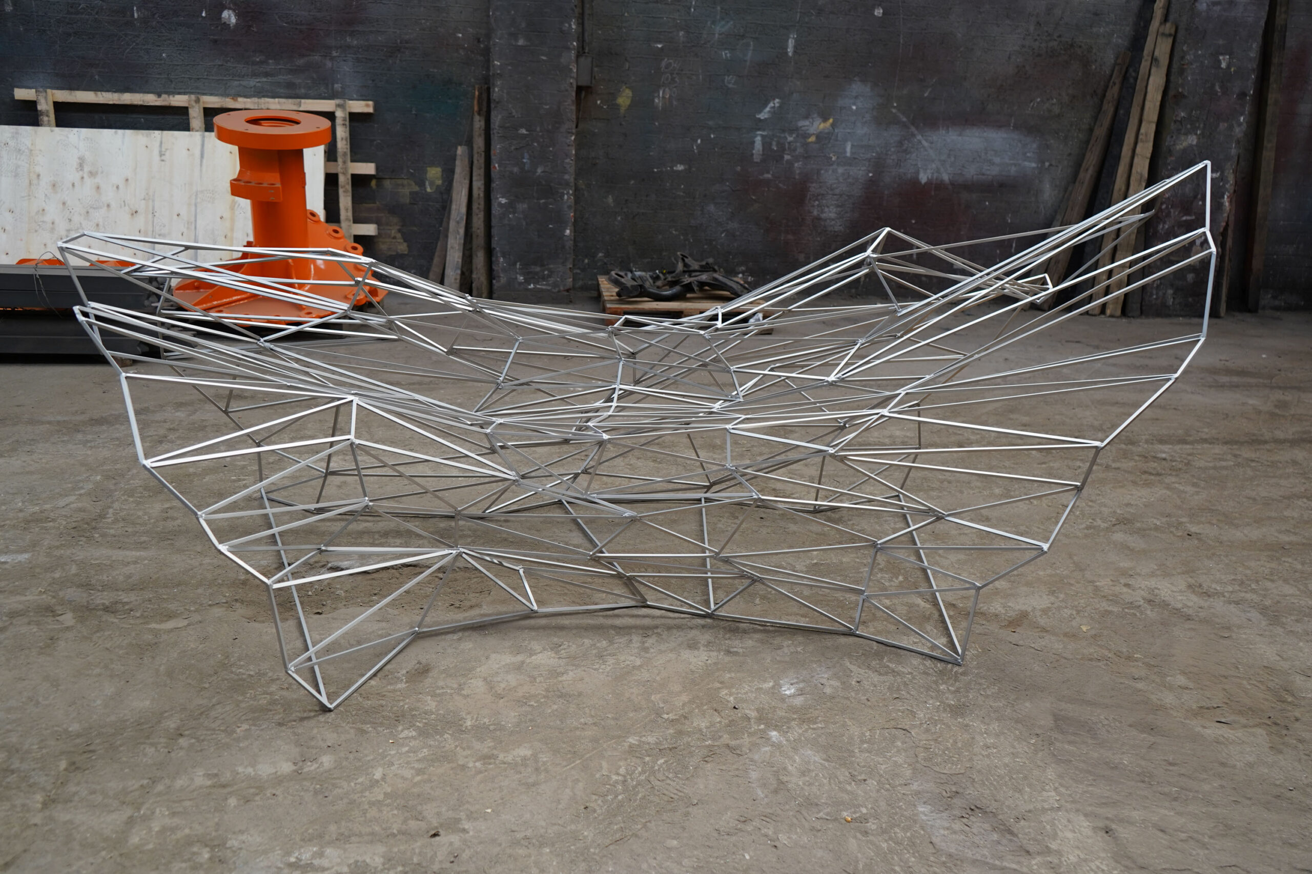 Stag Bench in Welded 316 Stainless Steel by Julian Mayor 6