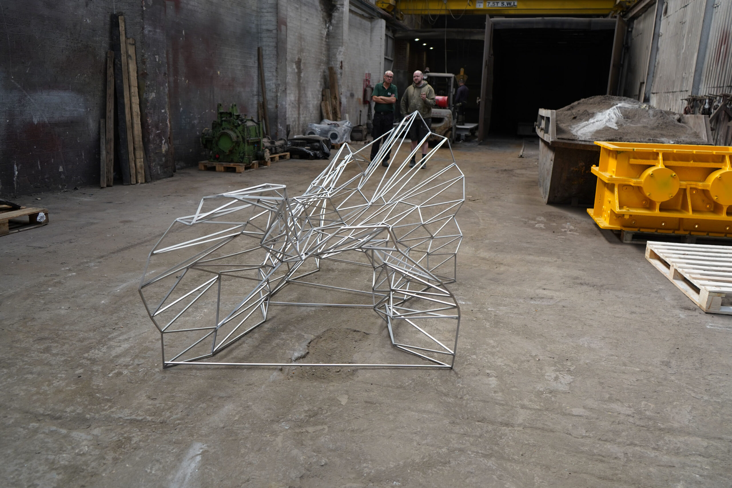 Stag Bench in Welded 316 Stainless Steel by Julian Mayor 8